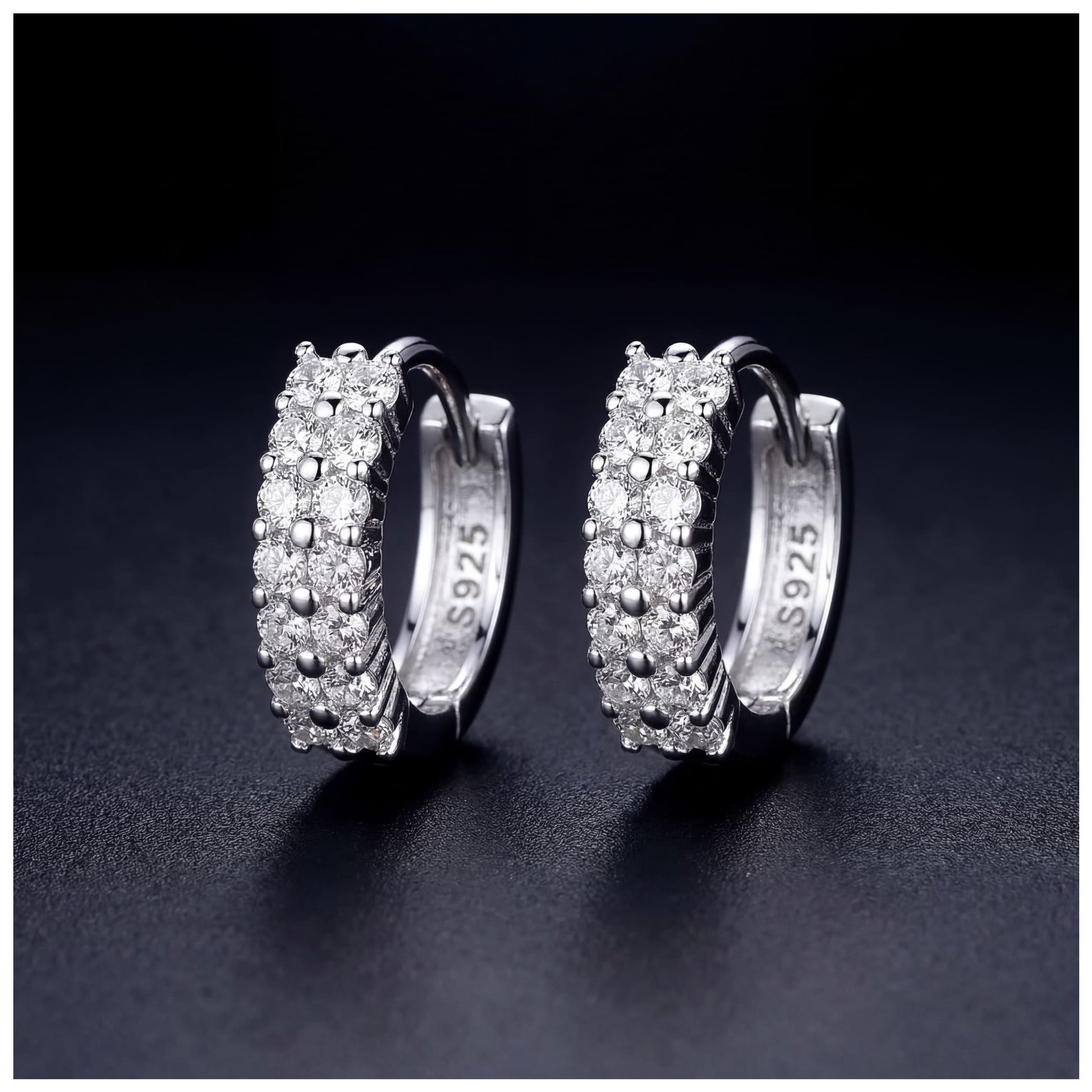 ICED OUT "DOUBLE CREOLES" OHRRINGE - ICERAIN JEWELRY