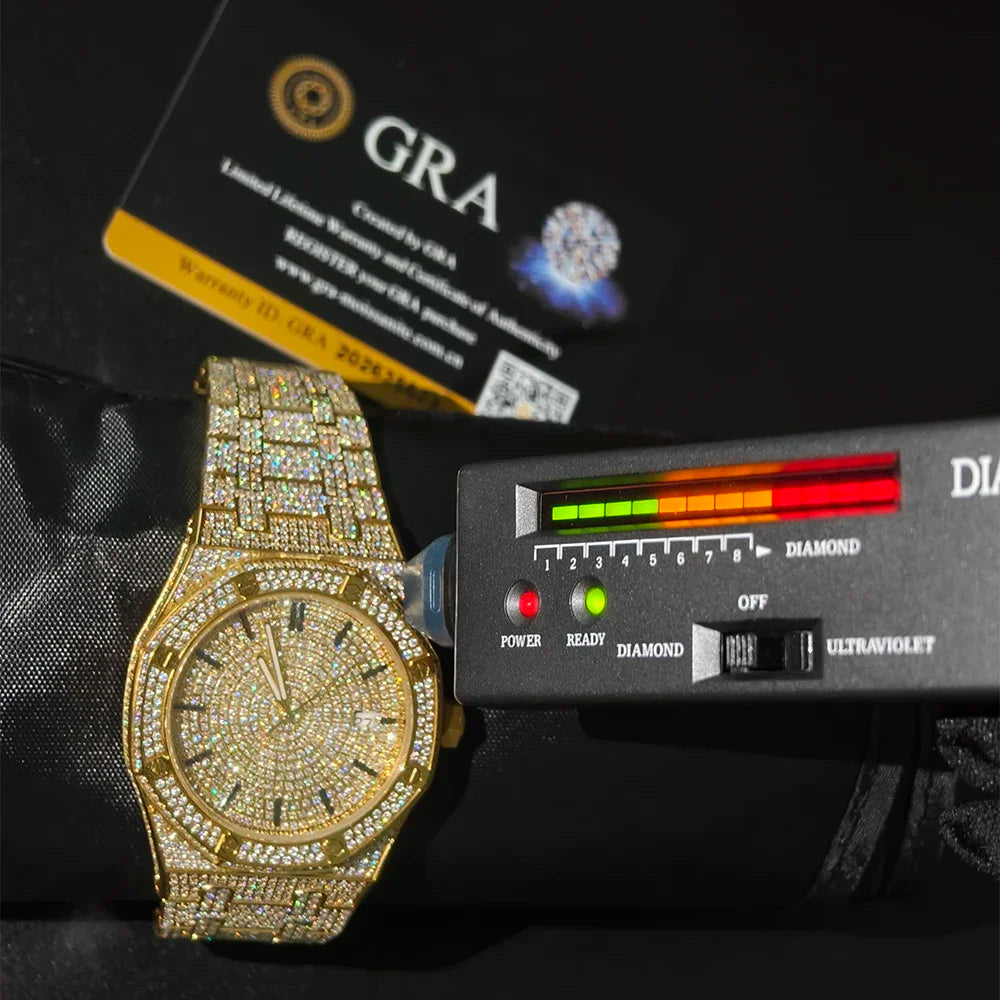 ICED OUT 42MM MOISSANITE "APOSTEL" UHR