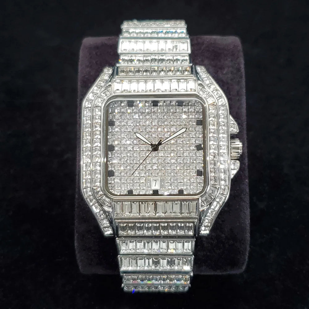ICED OUT "SHACH" UHR