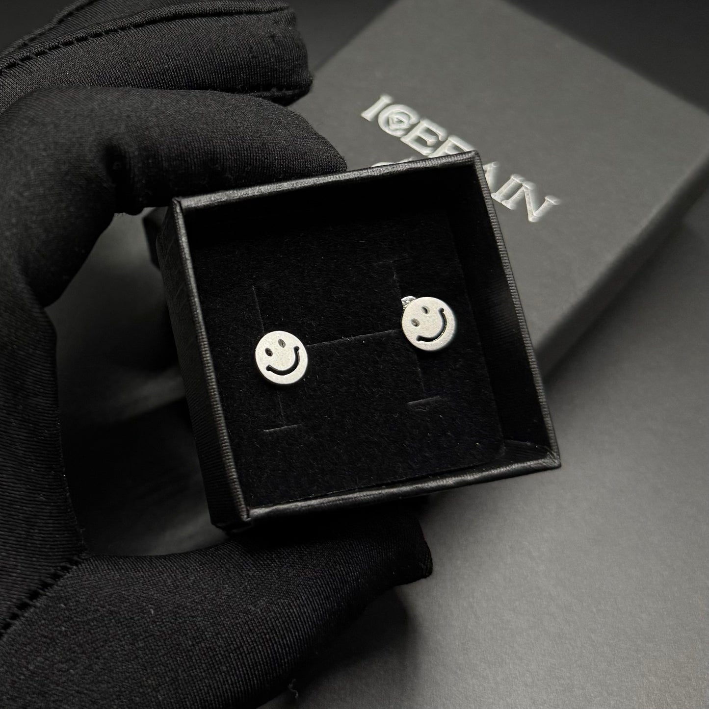 925S SILVER "SMILEY" OHRRINGE - ICERAIN JEWELRY