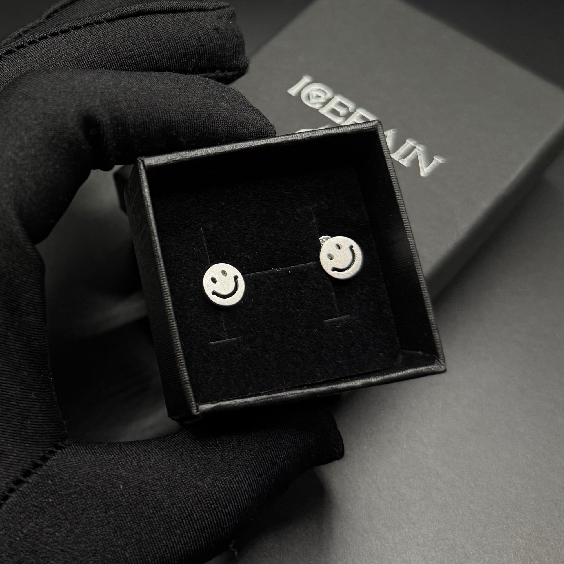 925S SILVER "SMILEY" OHRRINGE - ICERAIN JEWELRY
