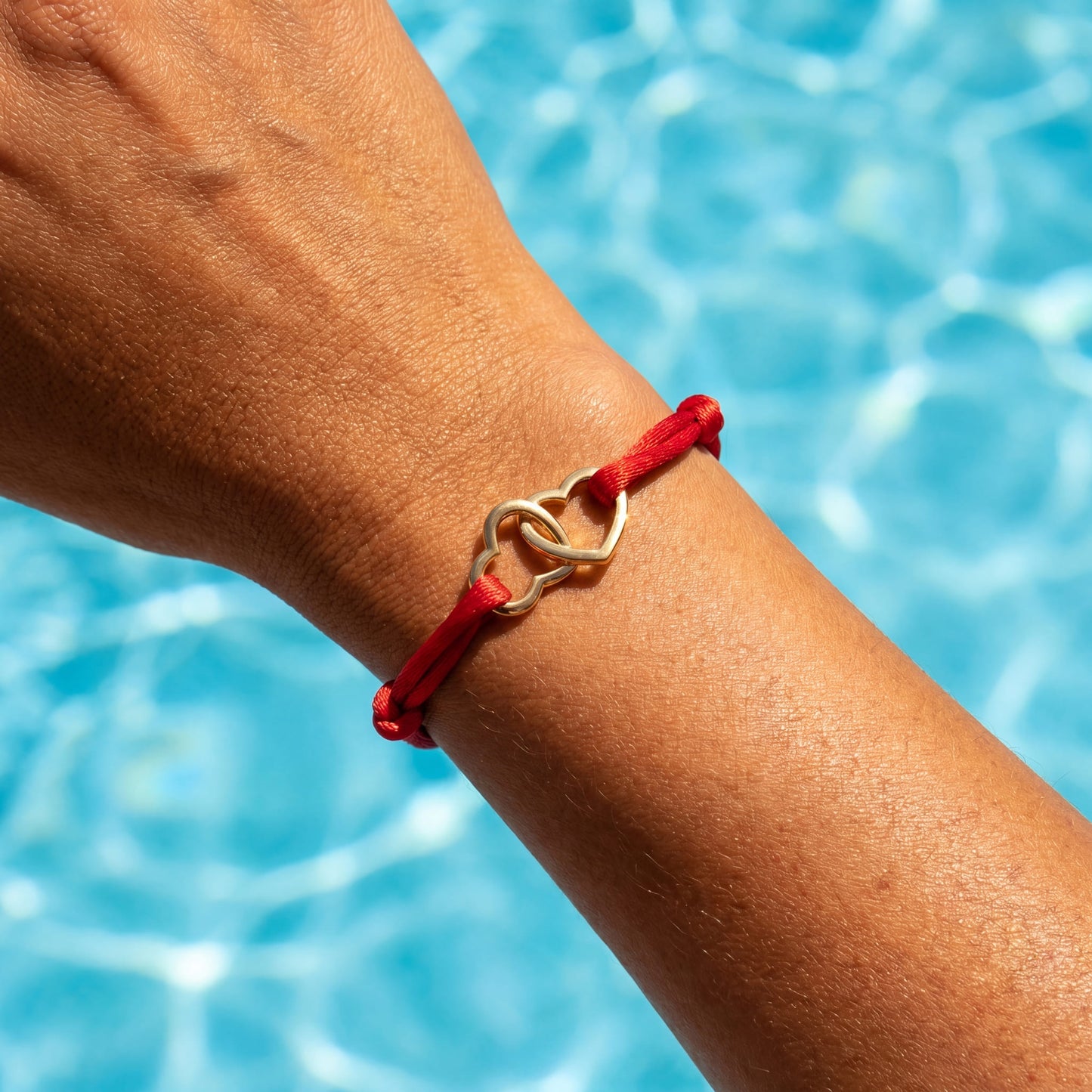 STOFF/EDELSTAHL "HEART" ARMBAND - ICERAIN JEWELRY