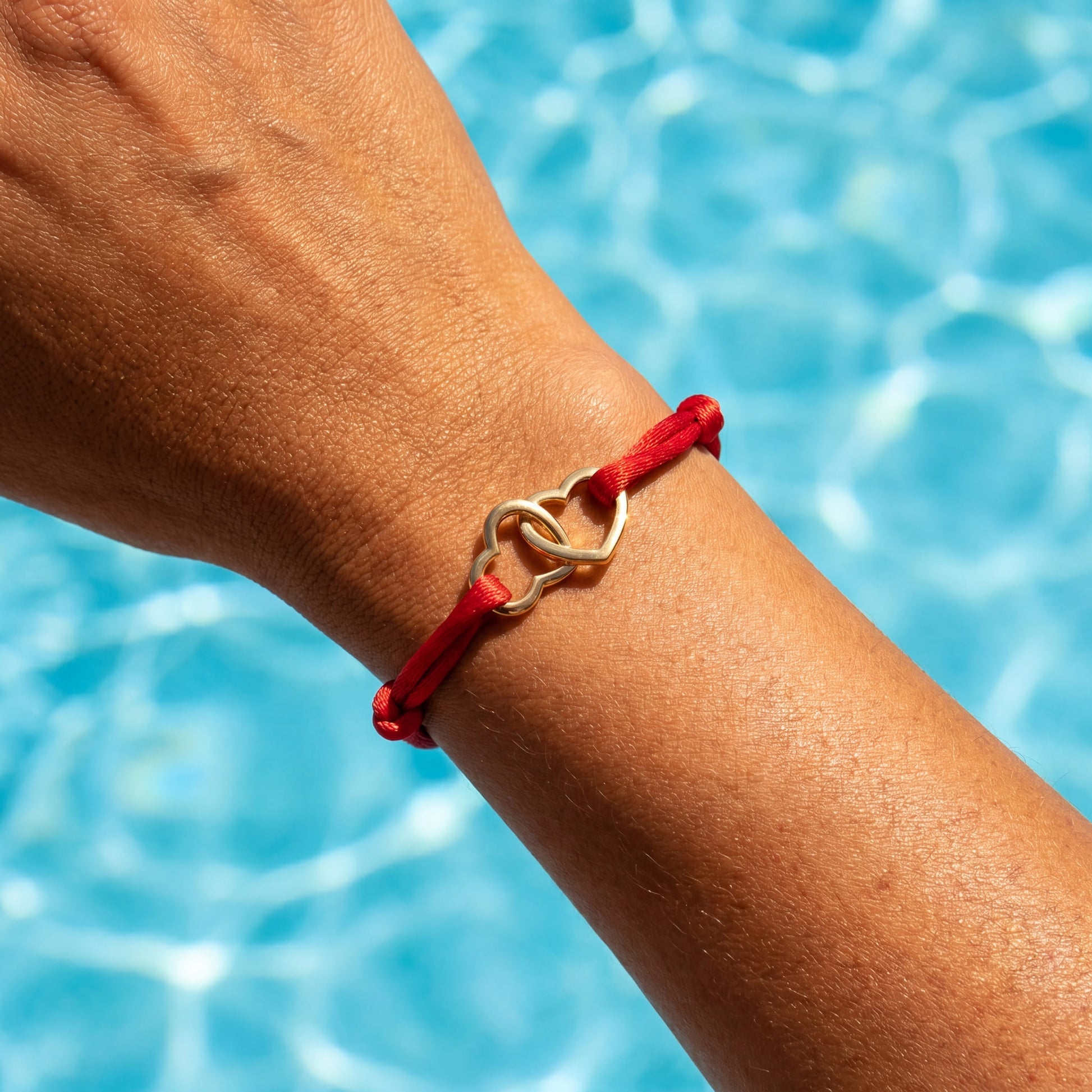 STOFF/EDELSTAHL "HEART" ARMBAND - ICERAIN JEWELRY