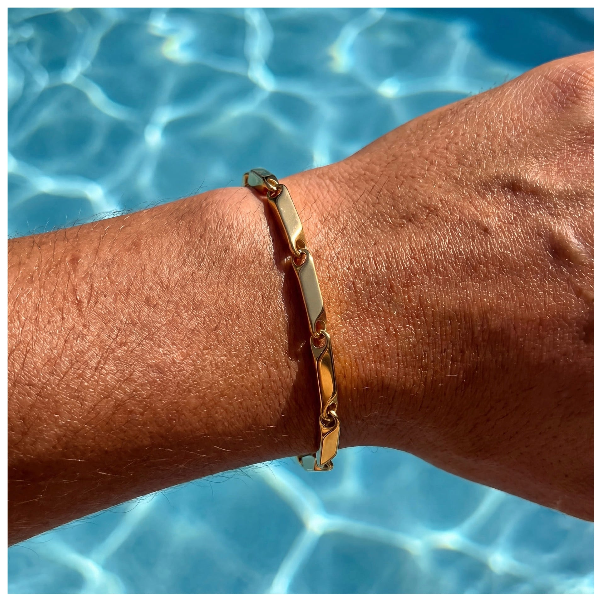 EDELSTAHL 4MM "GOLD PARONI" ARMBAND - ICERAIN JEWELRY