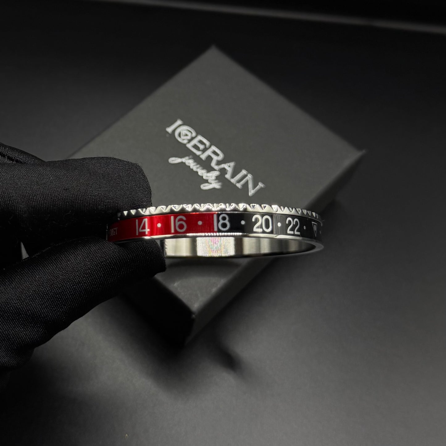 EDELSTAHL "ROLETTA" ARMREIF - ICERAIN JEWELRY