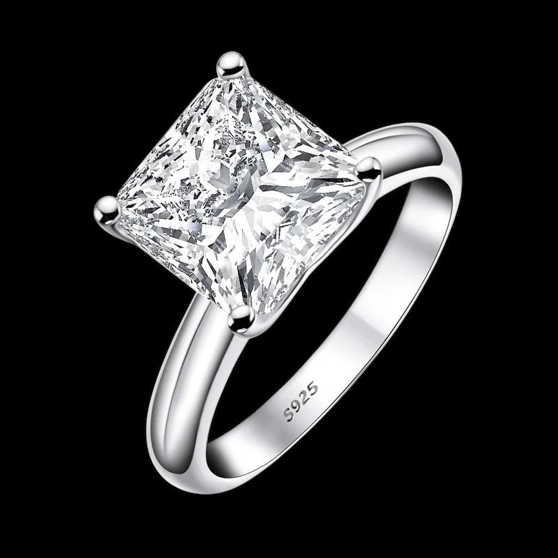 Luxus Iced Out Moissanite "Marry" Whitegold 925S Silver Ringe - ICERAIN JEWELRY