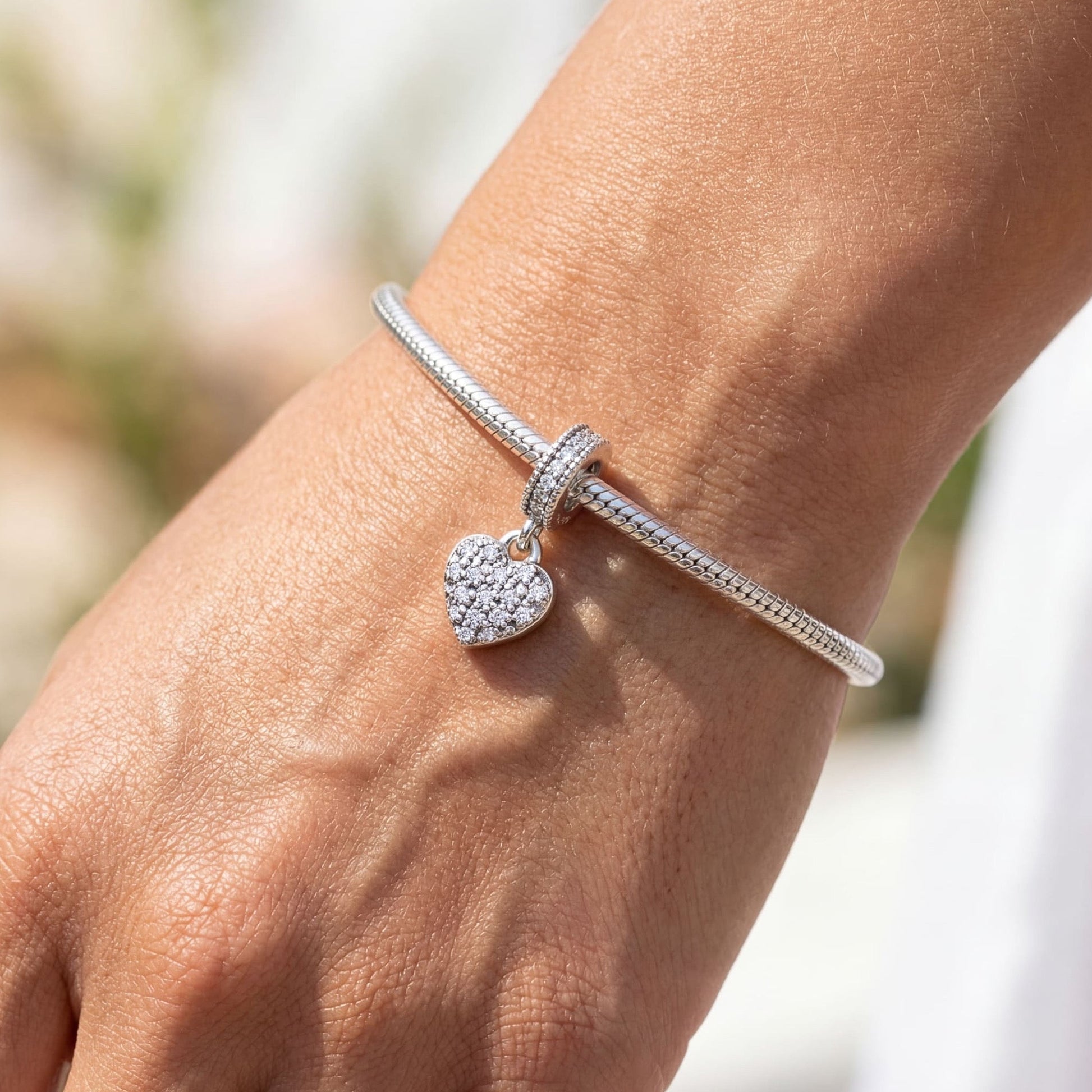 ICED OUT 925S SILVER "HEART" CHARM - ICERAIN JEWELRY