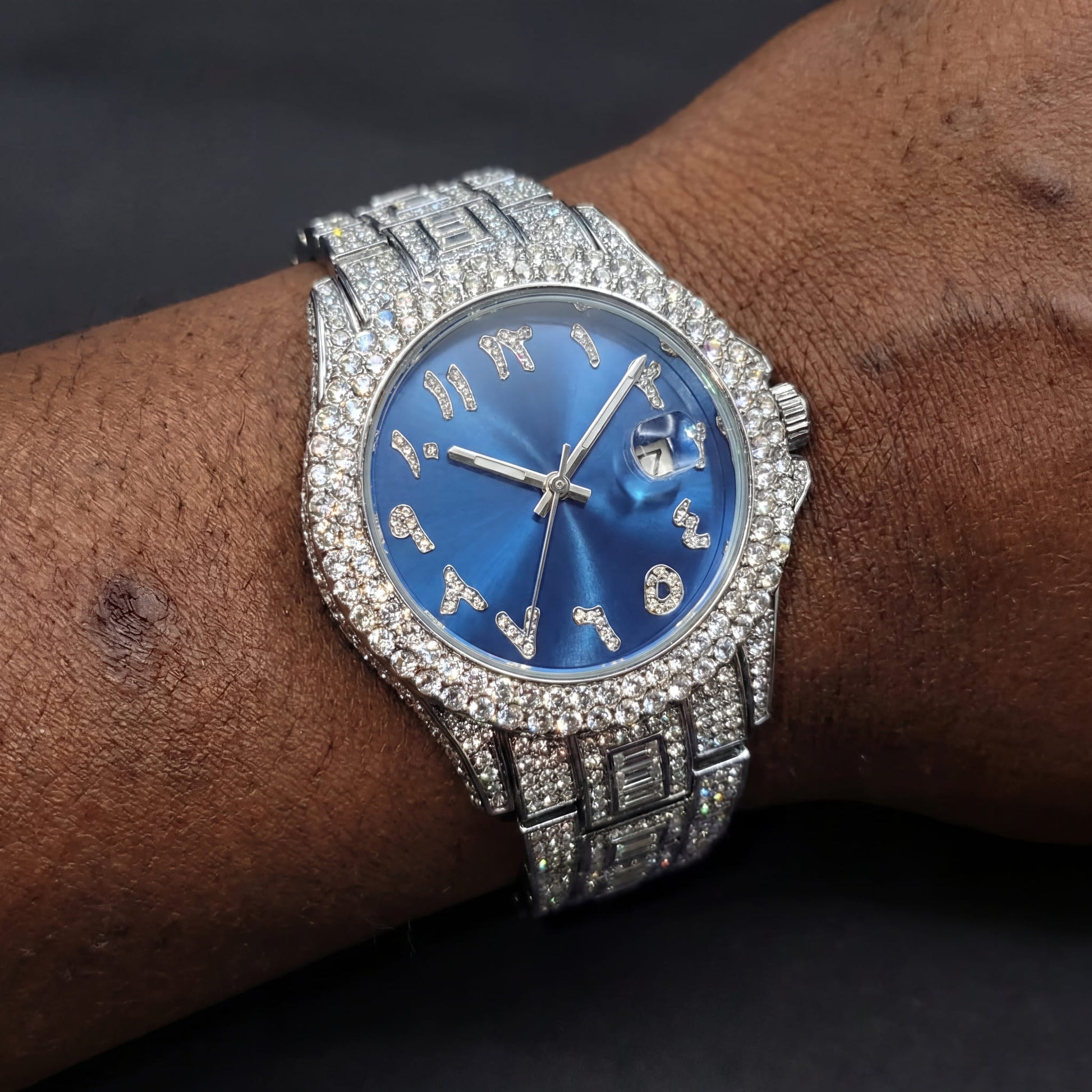 ICED OUT "ARABIC" UHR - ICERAIN JEWELRY