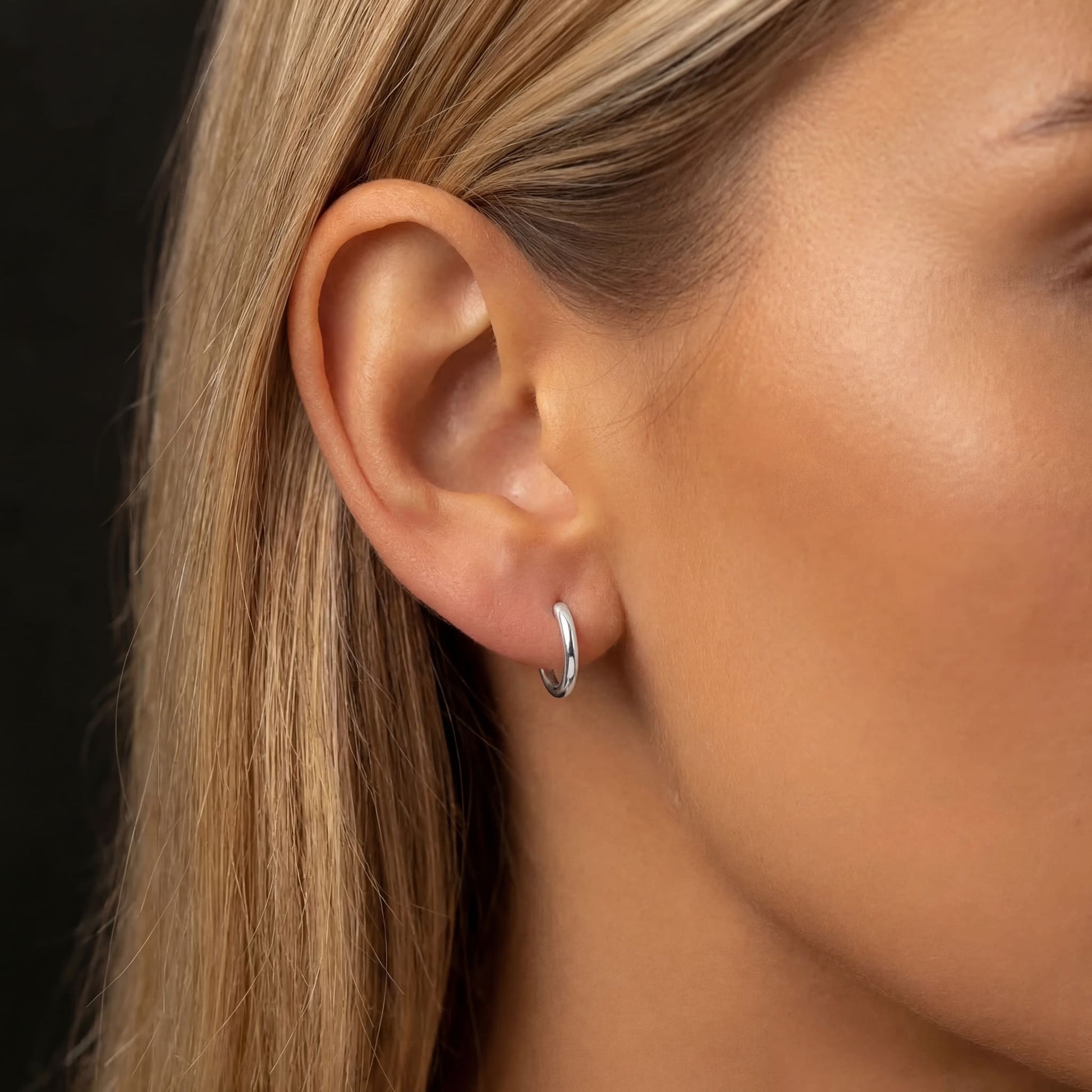 925S SILVER "SMALL CIRCLE" OHRRINGE - ICERAIN JEWELRY