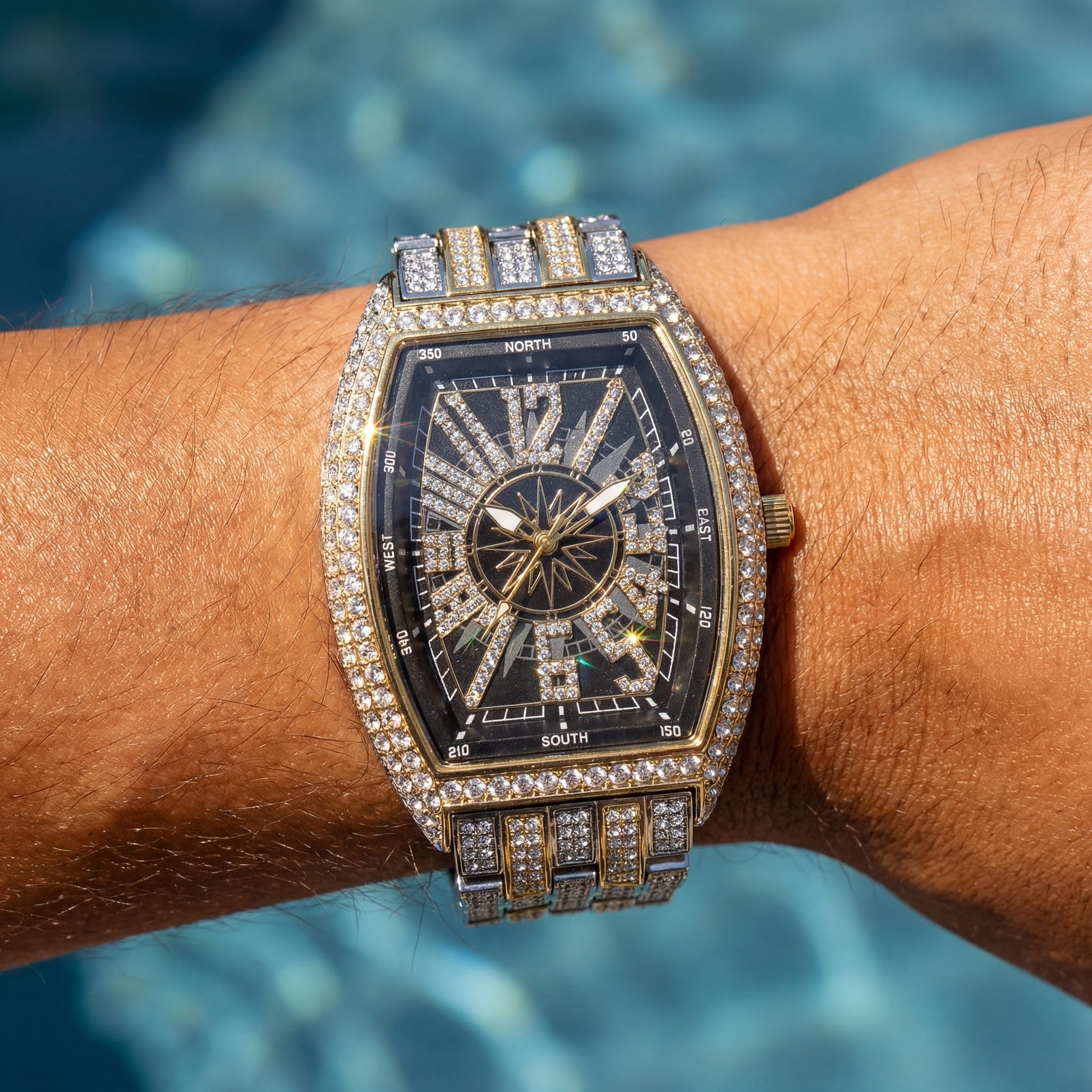 ICED OUT "GAMBA" UHR - ICERAIN JEWELRY