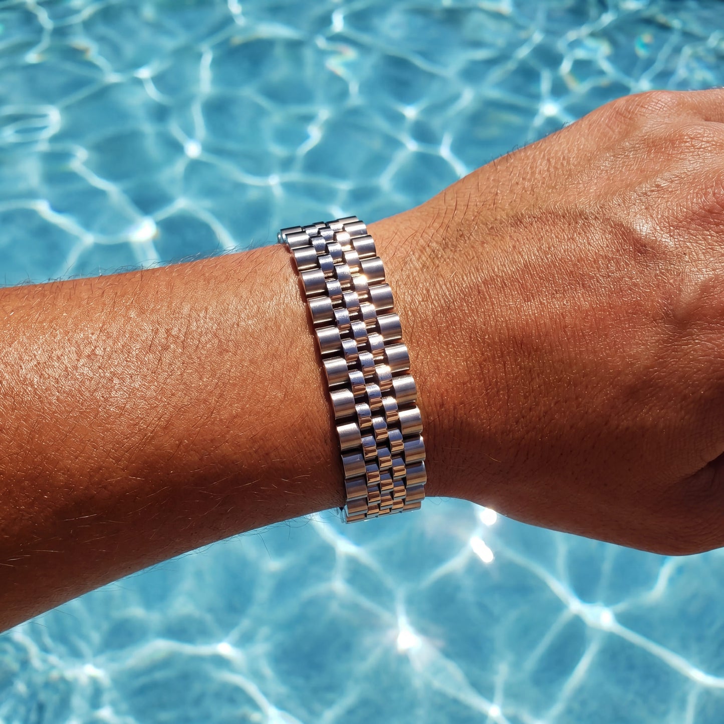 EDELSTAHL 15MM "JUBILEE" ARMBAND - ICERAIN JEWELRY