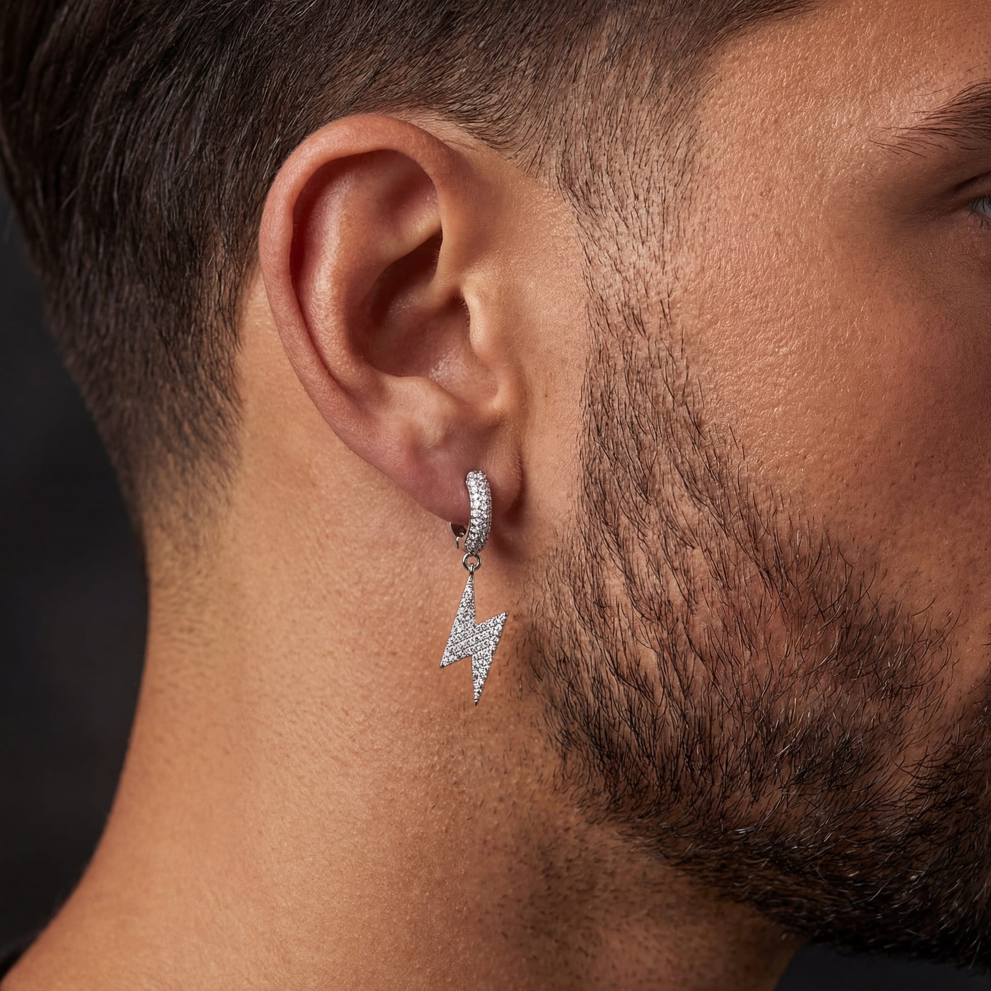 ICED OUT "SILVER LIGHTNING" OHRRINGE - ICERAIN JEWELRY