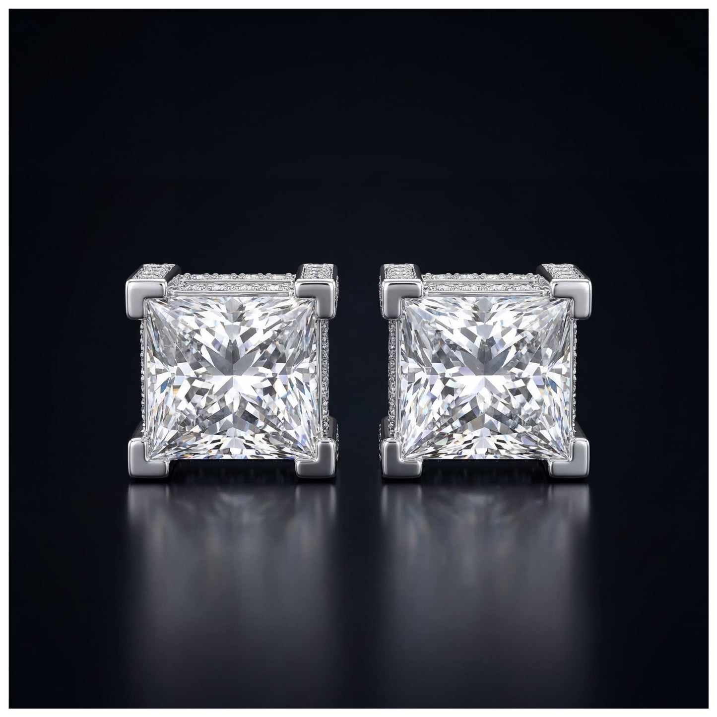 ICED OUT "SILVERSTAR V2" OHRRINGE - ICERAIN JEWELRY