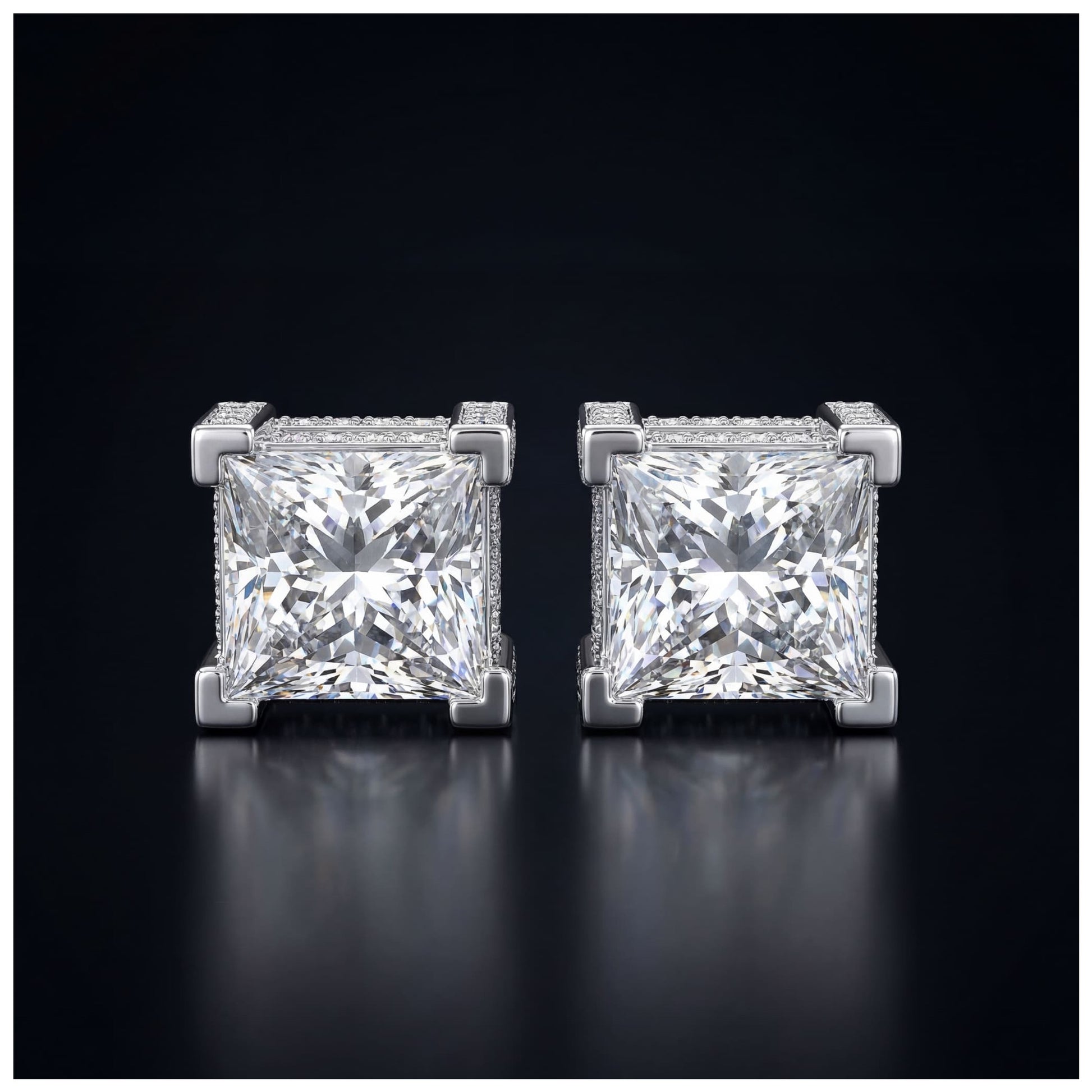 ICED OUT "SILVERSTAR V2" OHRRINGE - ICERAIN JEWELRY