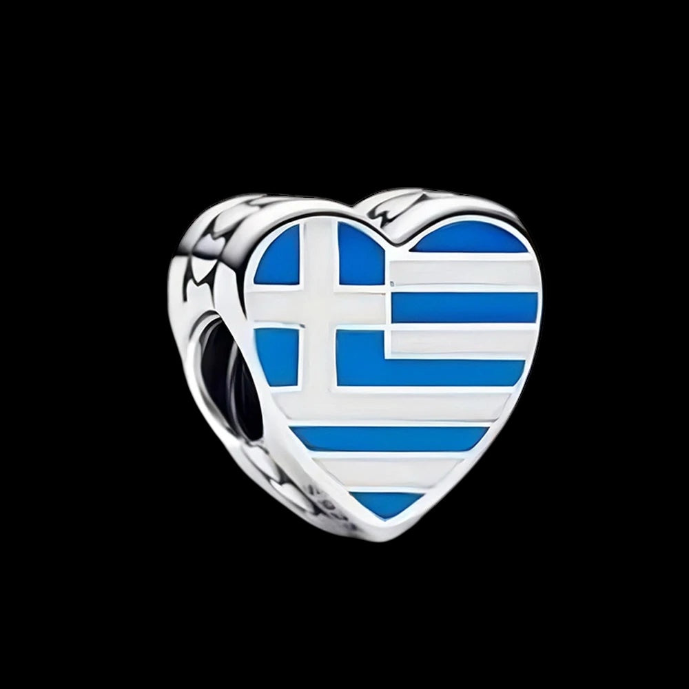 925S SILVER "GREECE" CHARM - ICERAIN JEWELRY