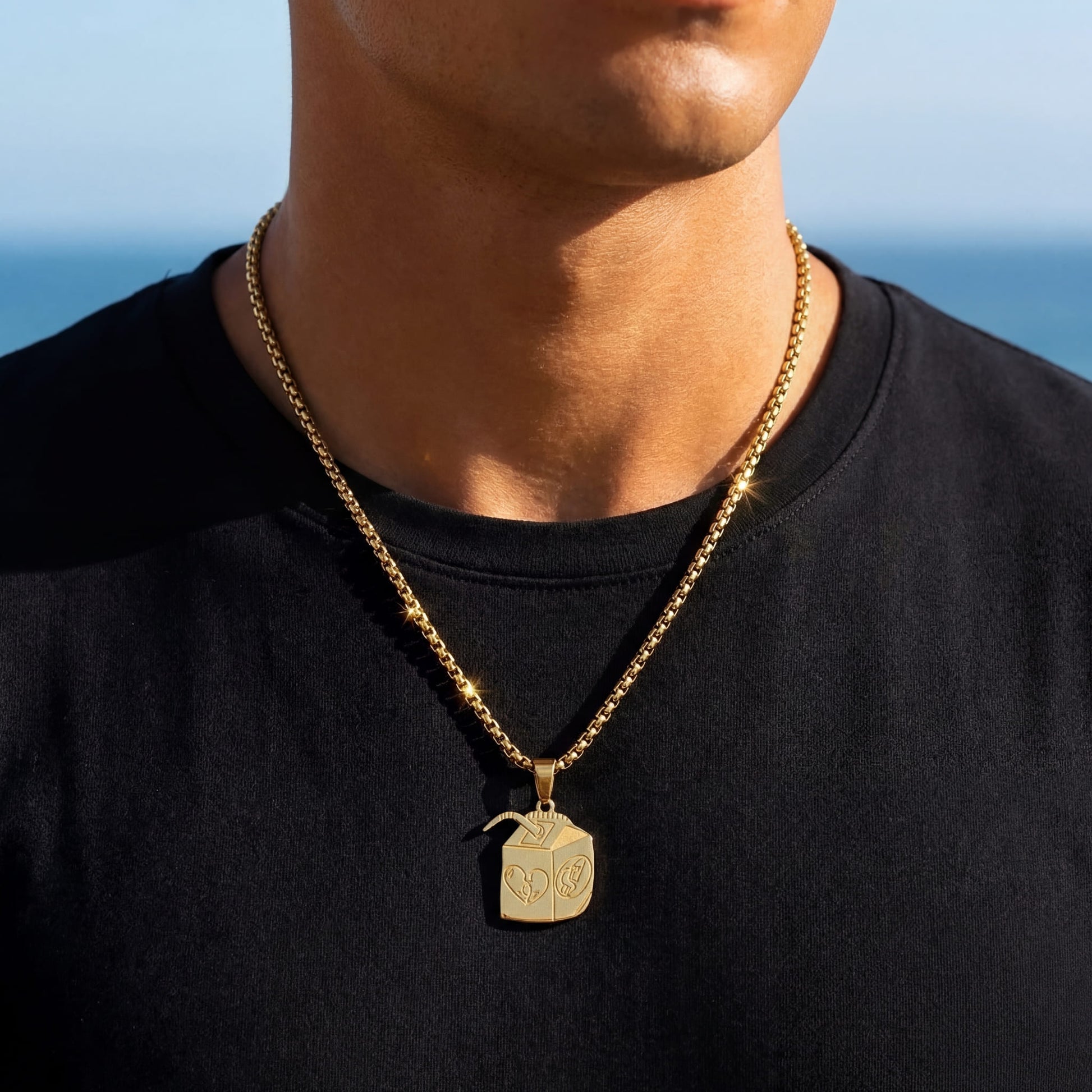 EDELSTAHL "GOLD JUICE 999" KETTE - ICERAIN JEWELRY
