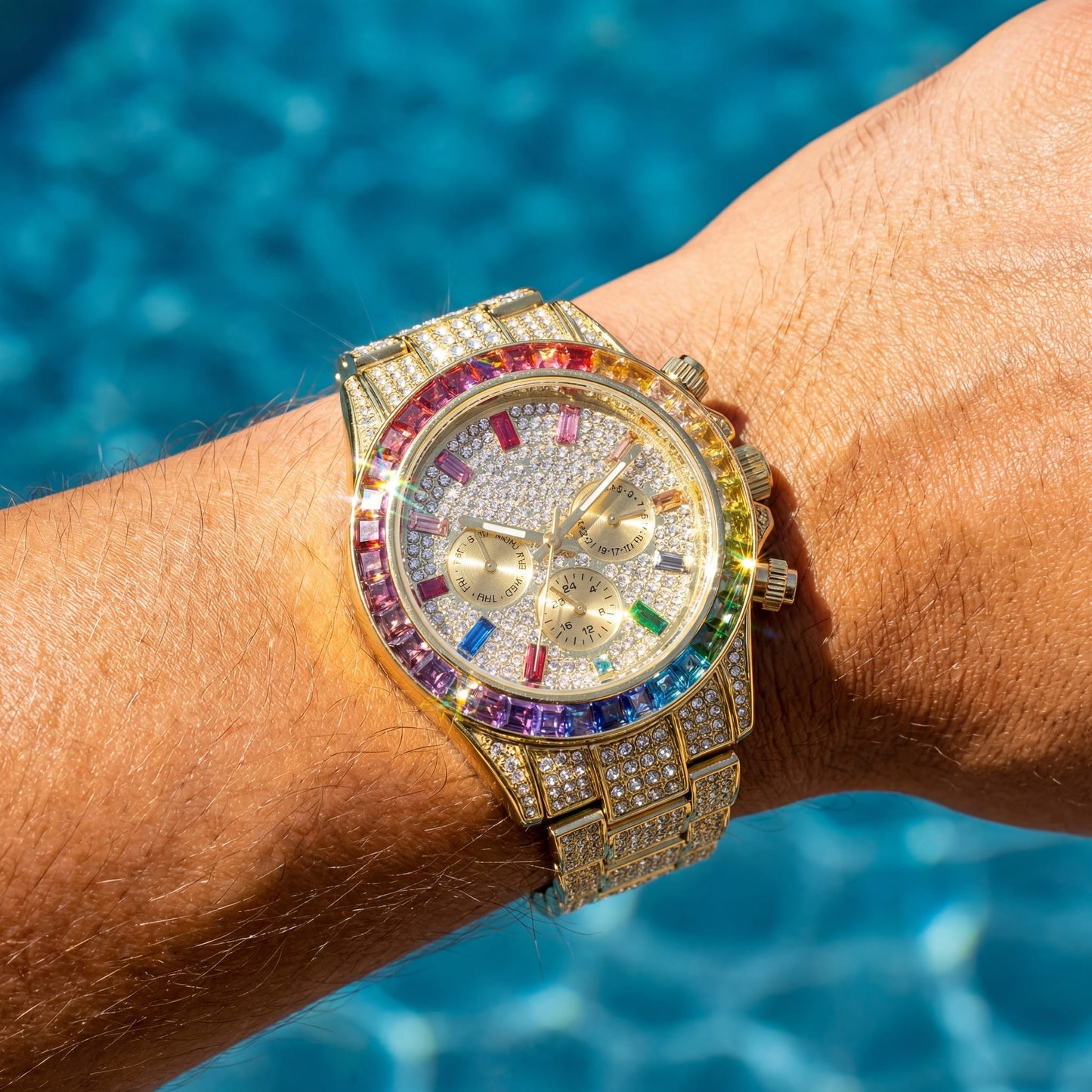 ICED OUT "SOLLINI" UHR - ICERAIN JEWELRY