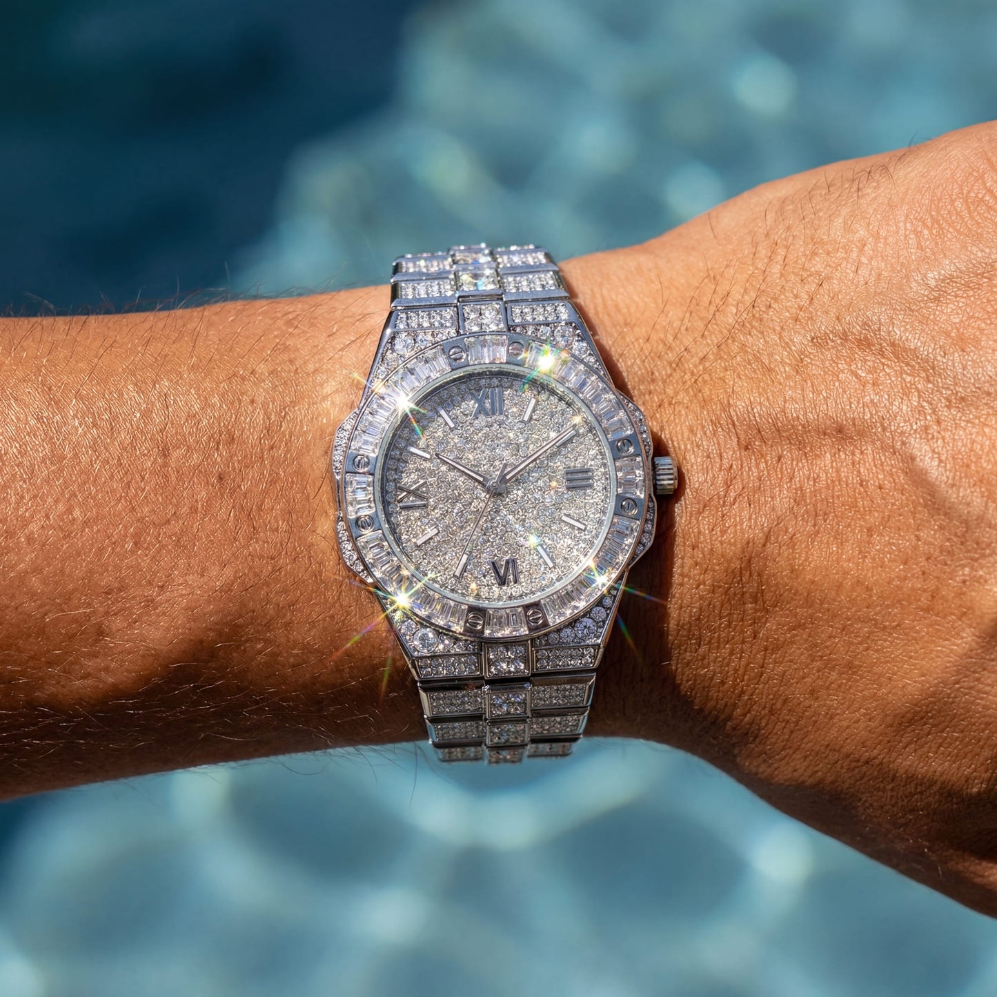 ICED OUT "FASHIONARY" UHR - ICERAIN JEWELRY