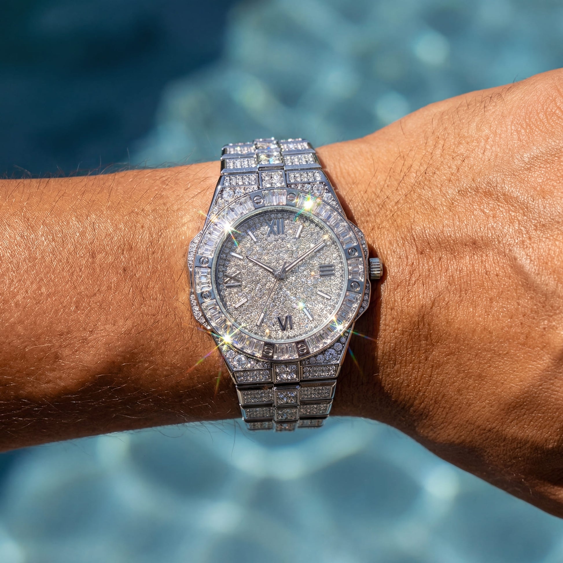 ICED OUT "FASHIONARY" UHR - ICERAIN JEWELRY