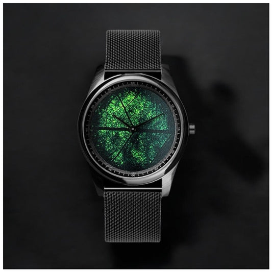 Luxus Designer Edelstahl "Leaf" Uhr - ICERAIN JEWELRY