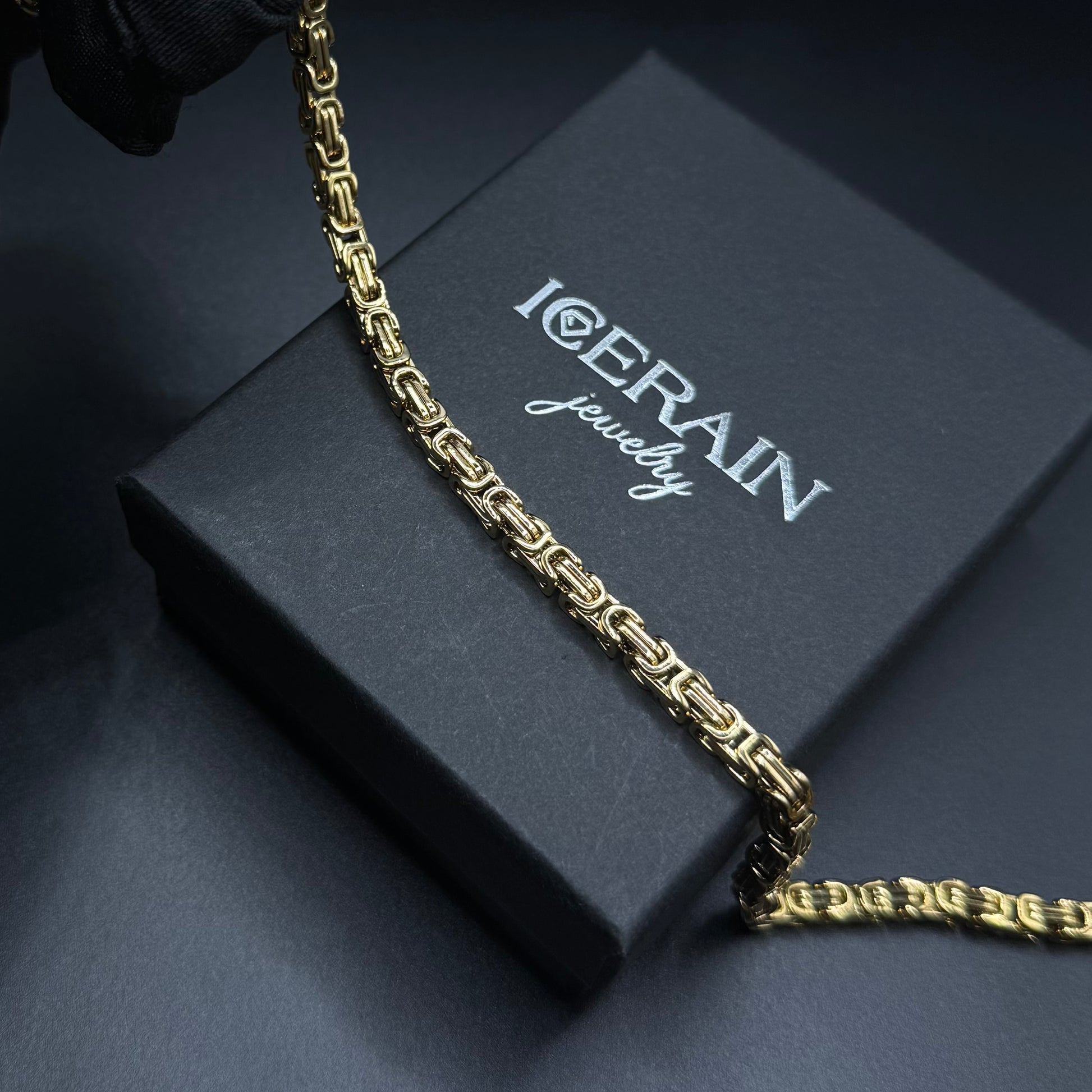 EDELSTAHL 4MM "GOLD KING" KETTE - ICERAIN JEWELRY