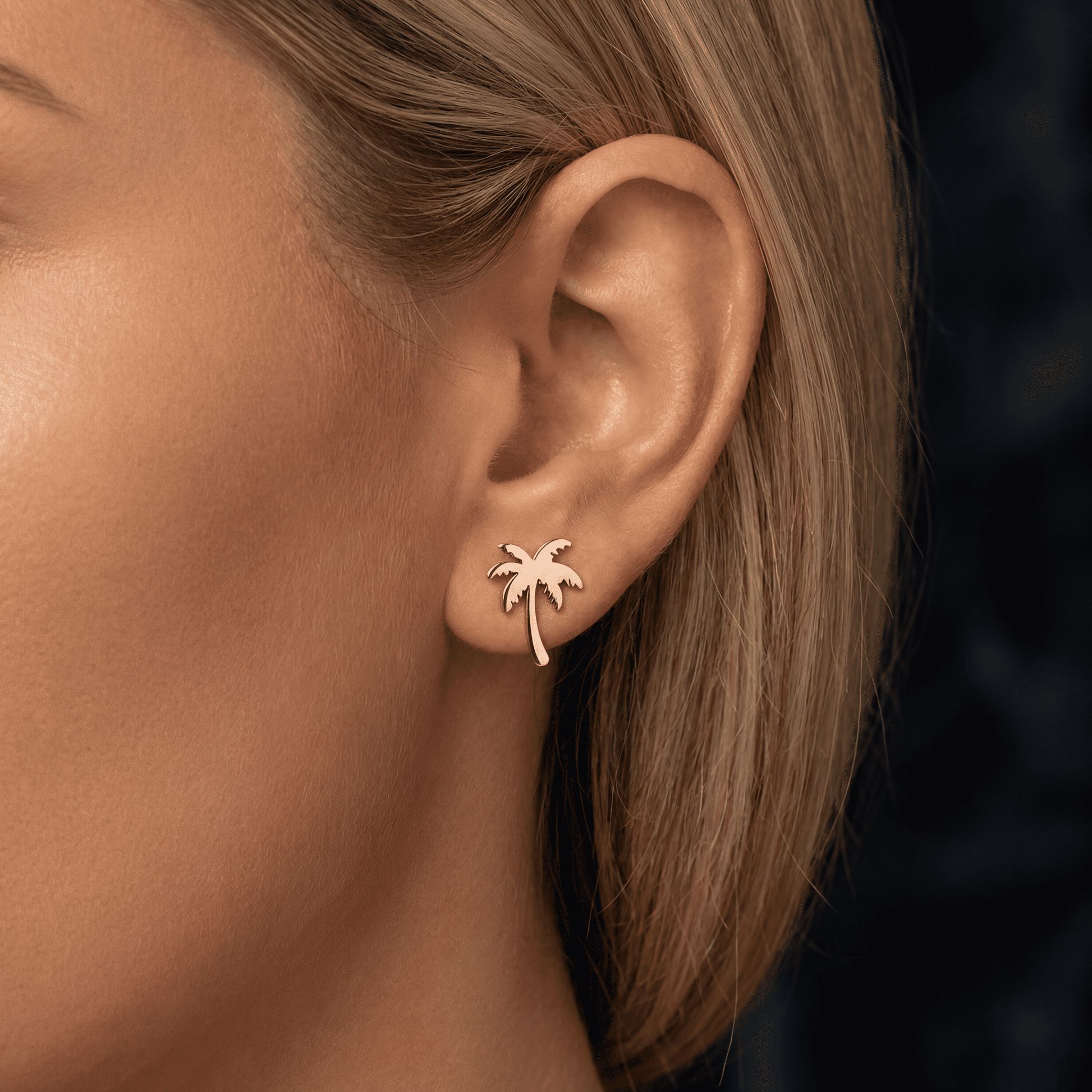 EDELSTAHL "PALM" OHRRINGE - ICERAIN JEWELRY