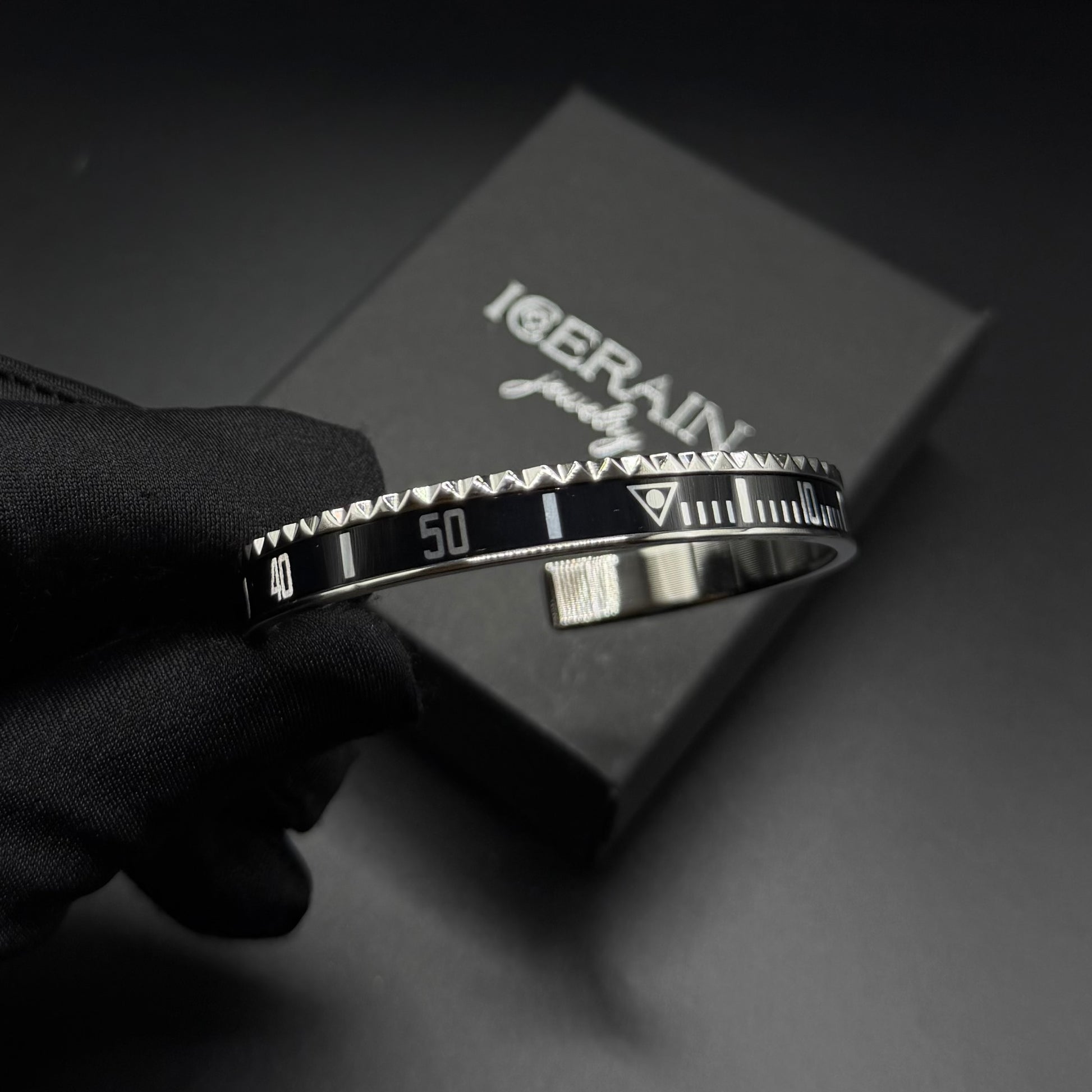 EDELSTAHL "ROLETTA" ARMREIF - ICERAIN JEWELRY