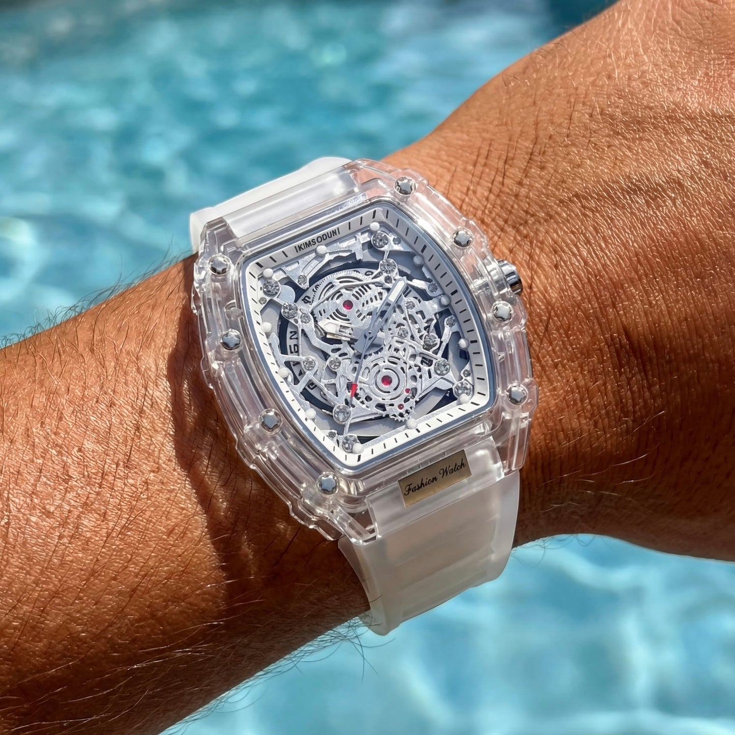 EDELSTAHL AUTOMATIK "TRANSPARENT WARRIOR" UHR