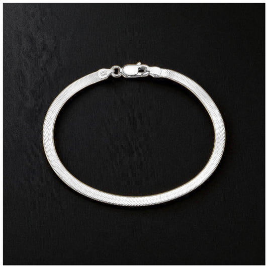 925S SILVER "HERRINGBONE" ARMBAND - ICERAIN JEWELRY