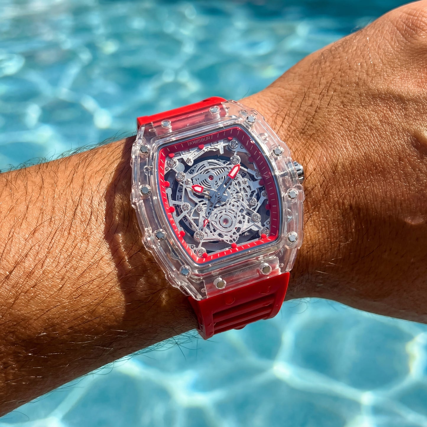 EDELSTAHL AUTOMATIK "TRANSPARENT WARRIOR" UHR