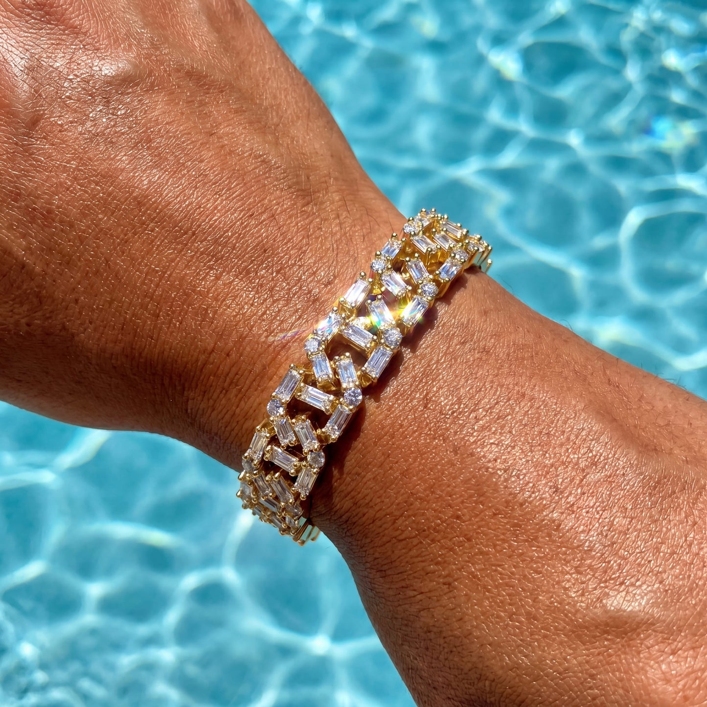ICED OUT 10MM "STEZZA CUBAN" ARMBAND - ICERAIN JEWELRY