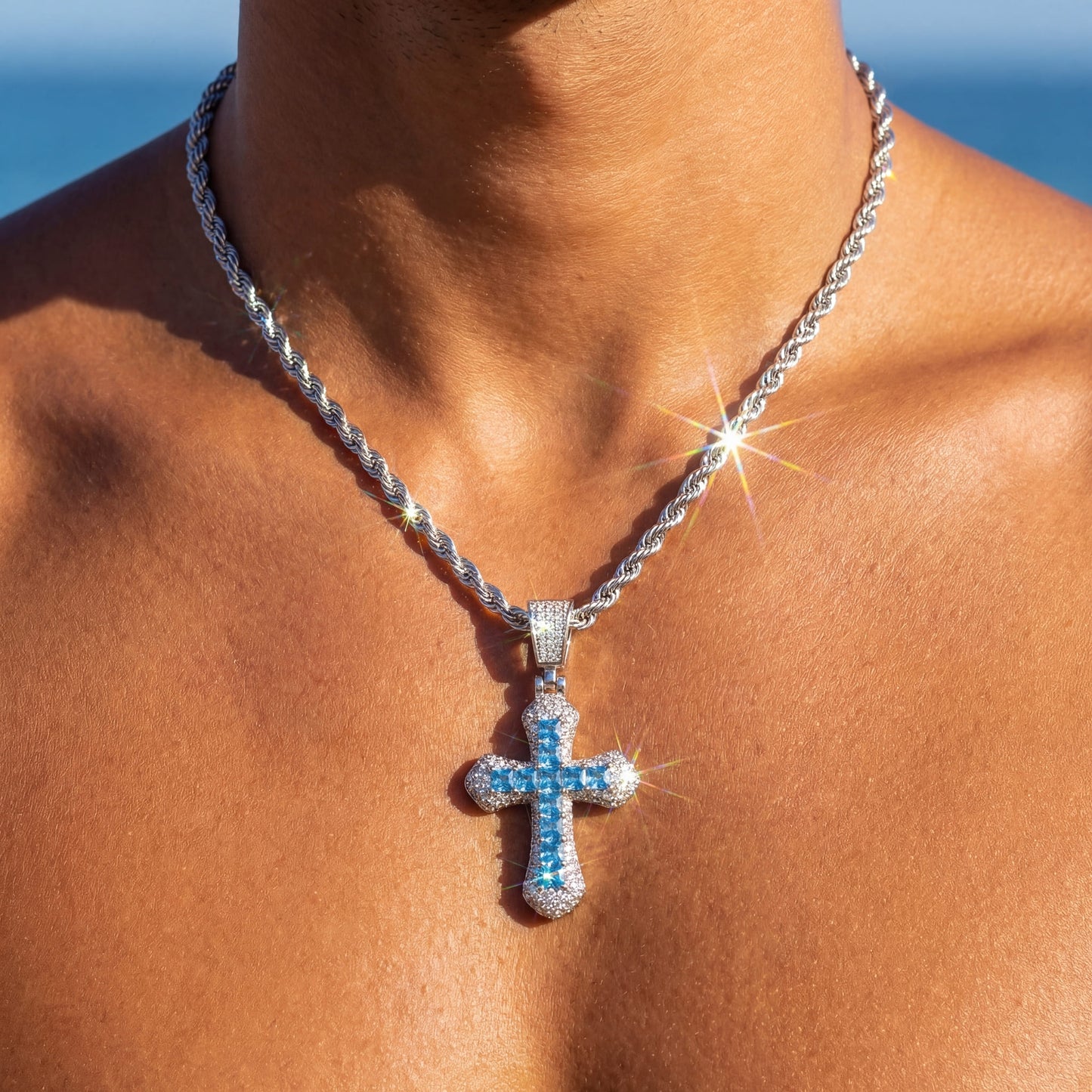 ICED OUT "CROSS" KETTE - ICERAIN JEWELRY