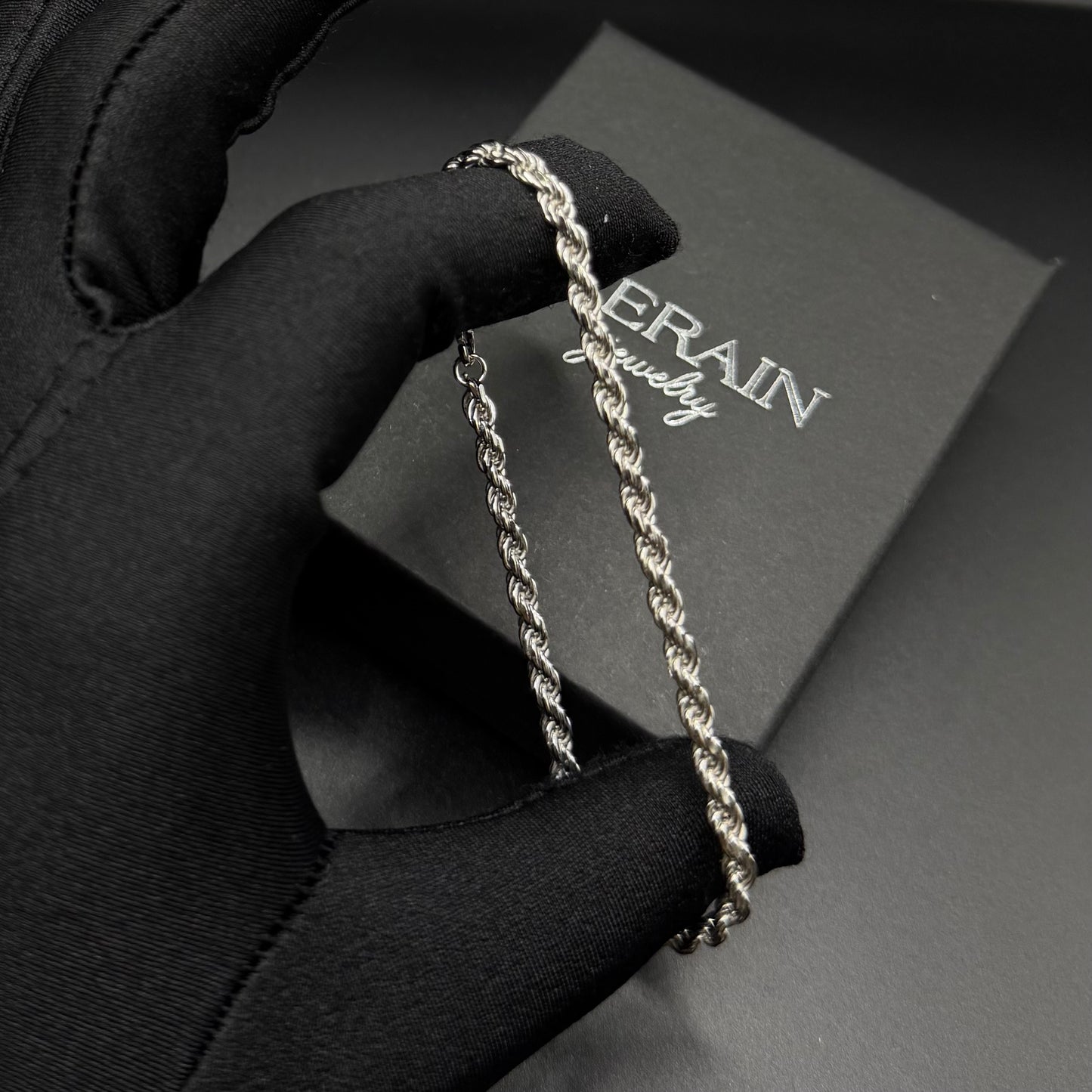 925S SILVER 3MM "ROPE" ARMBAND - ICERAIN JEWELRY