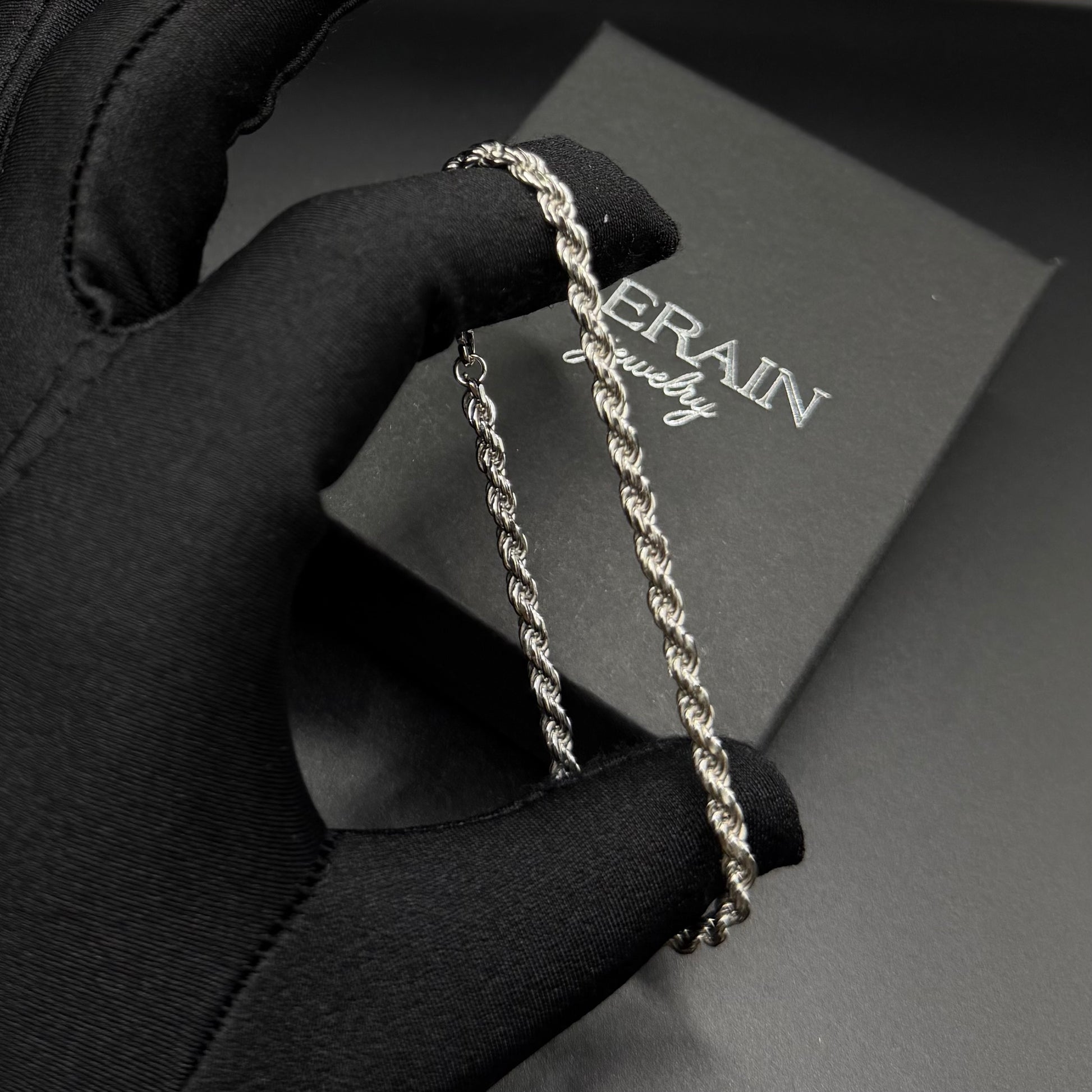 925S SILVER 3MM "ROPE" ARMBAND - ICERAIN JEWELRY