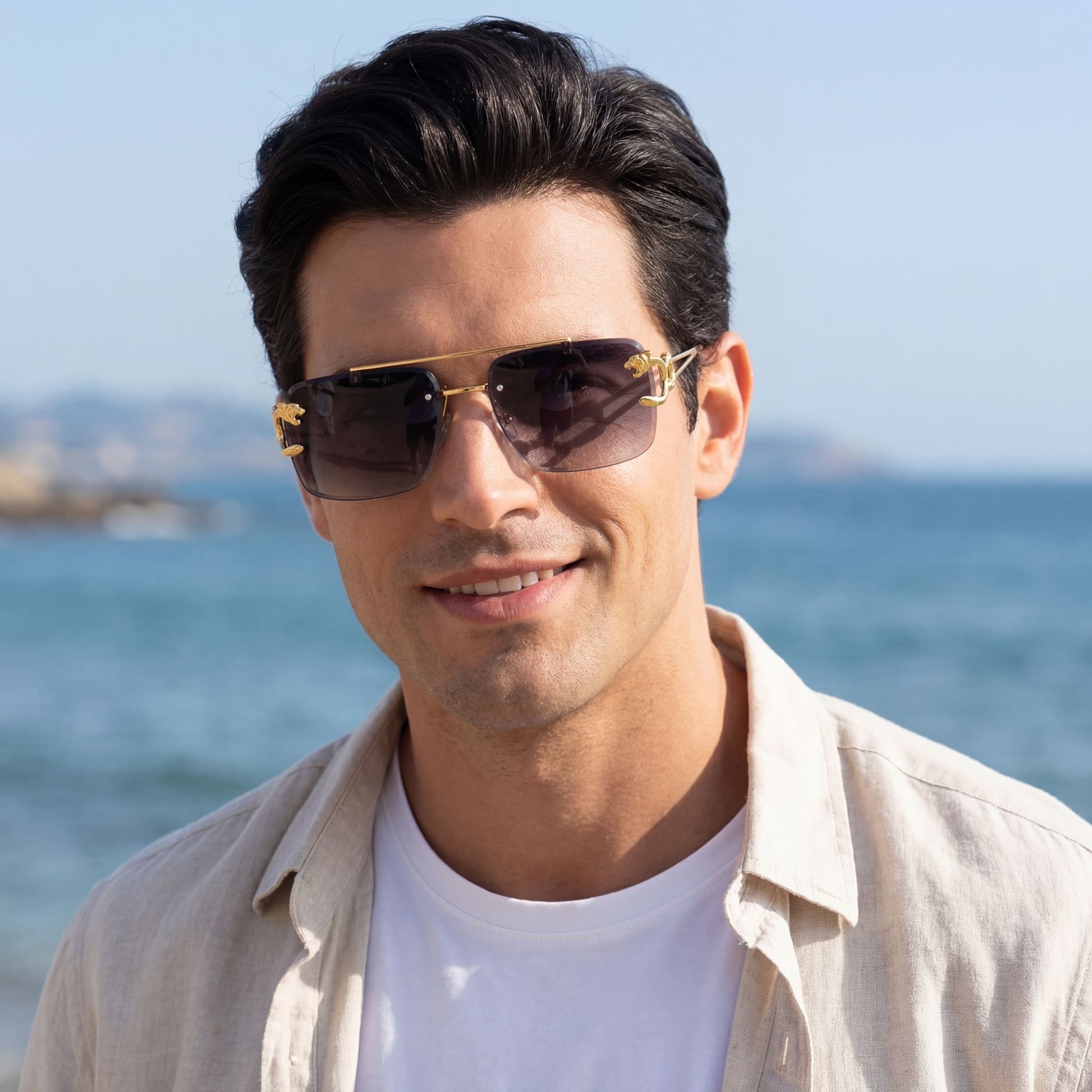 EDELSTAHL "LEOPARDO" SONNENBRILLE - ICERAIN JEWELRY