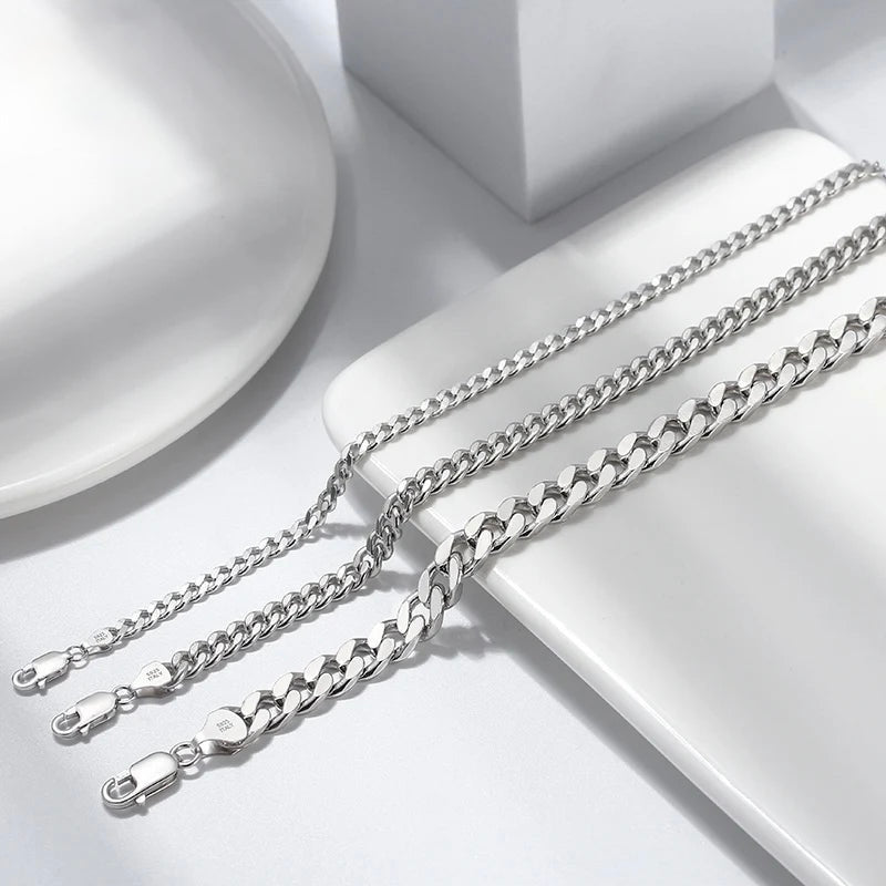 925S SILVER "CUBAN" KETTE