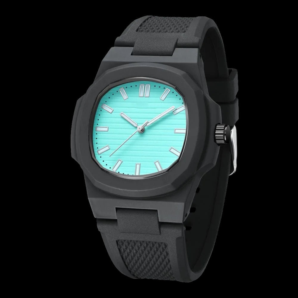 Luxus Designer Silikon "Black Wrist" Uhr