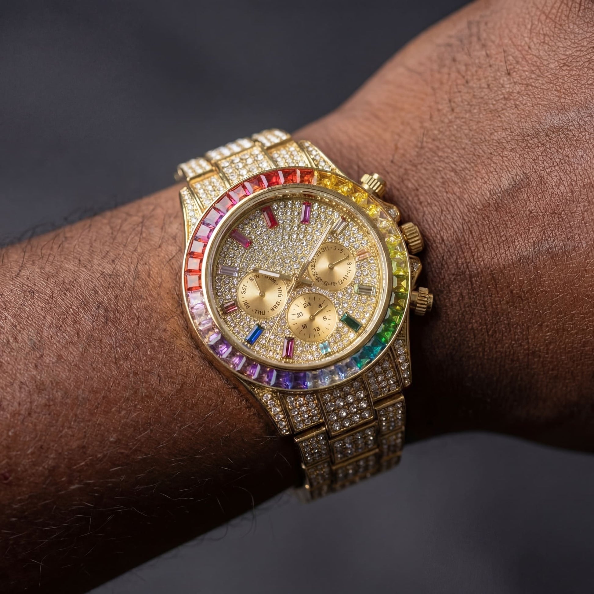 ICED OUT "SOLLINI" UHR - ICERAIN JEWELRY