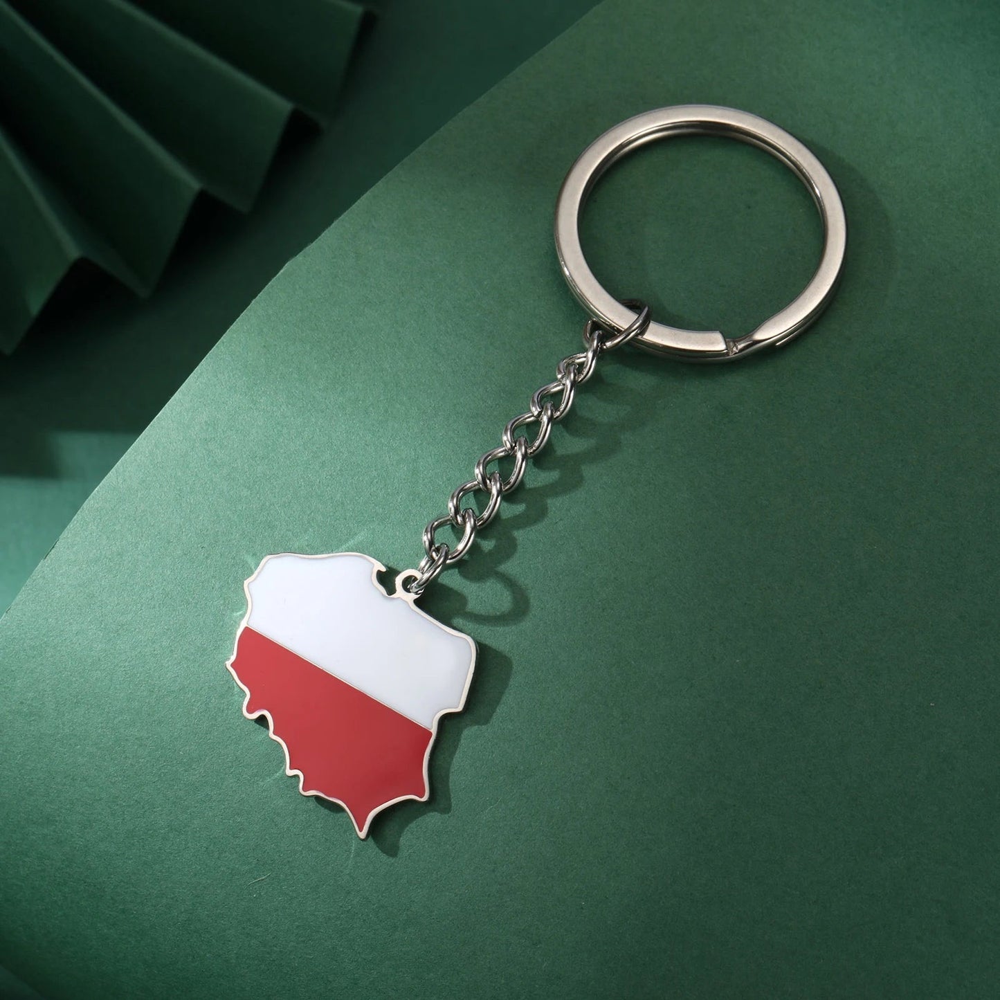 EDELSTAHL "POLAND" SCHLÜSSELANHÄNGER - ICERAIN JEWELRY