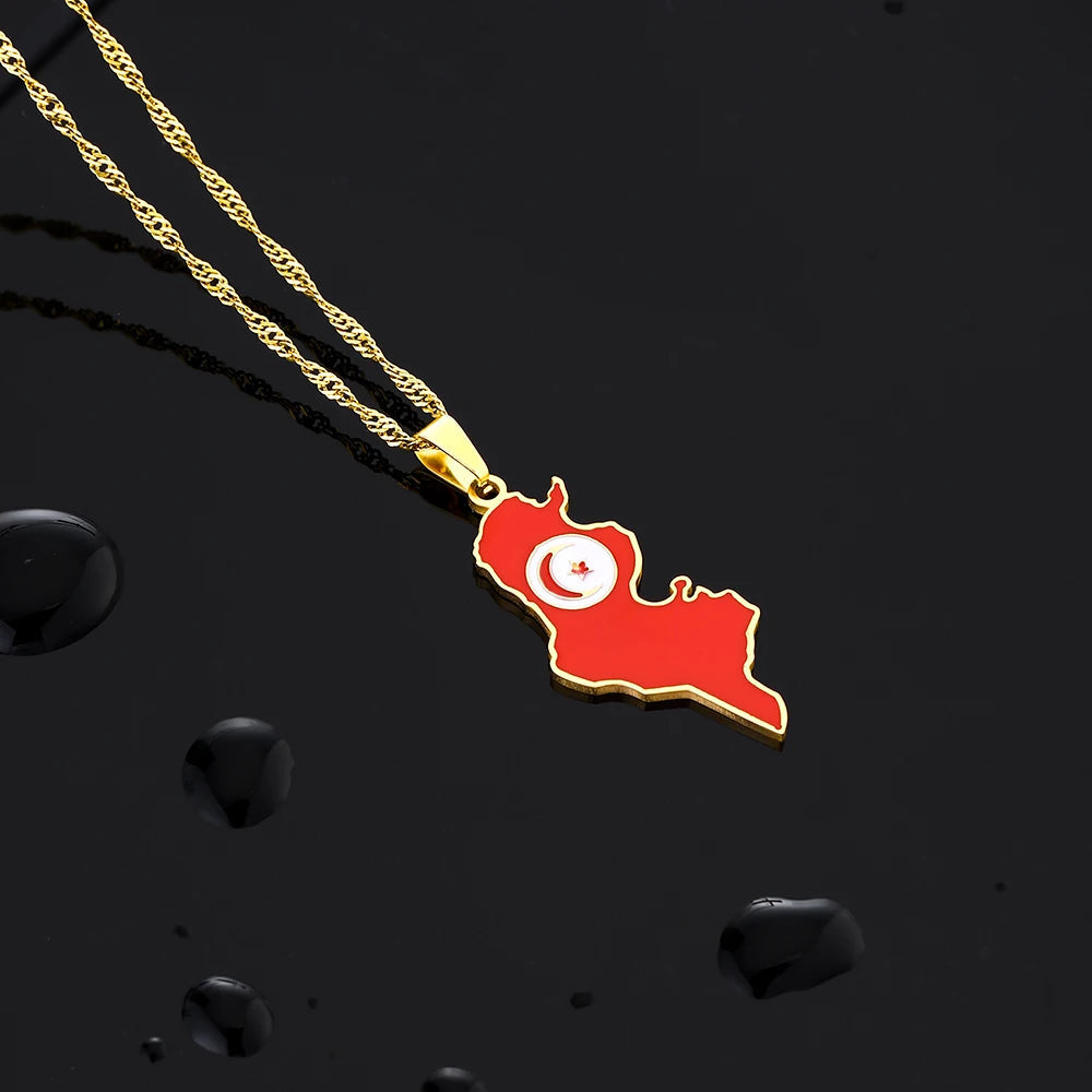 EDELSTAHL "TUNESIA" LÄNDERKETTE - ICERAIN JEWELRY