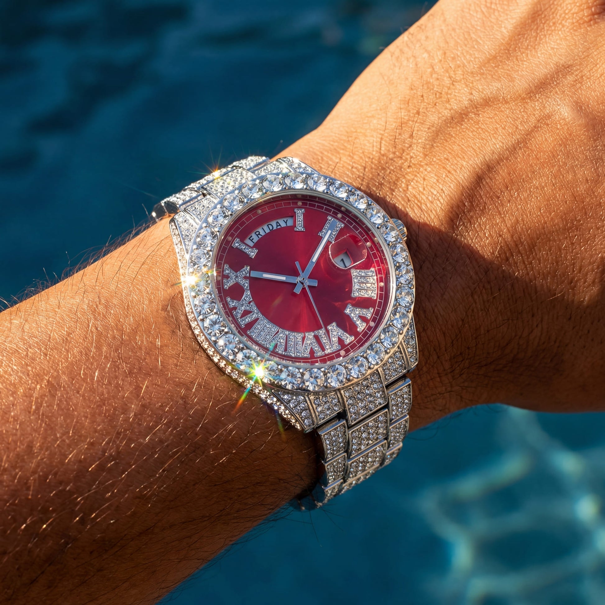 ICED OUT "LEHMING" UHR - ICERAIN JEWELRY