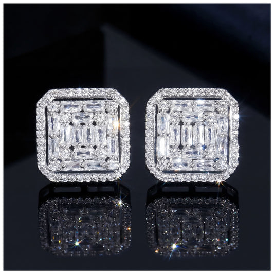 ICED OUT "SILVER PHANTASTICO" OHRRINGE - ICERAIN JEWELRY