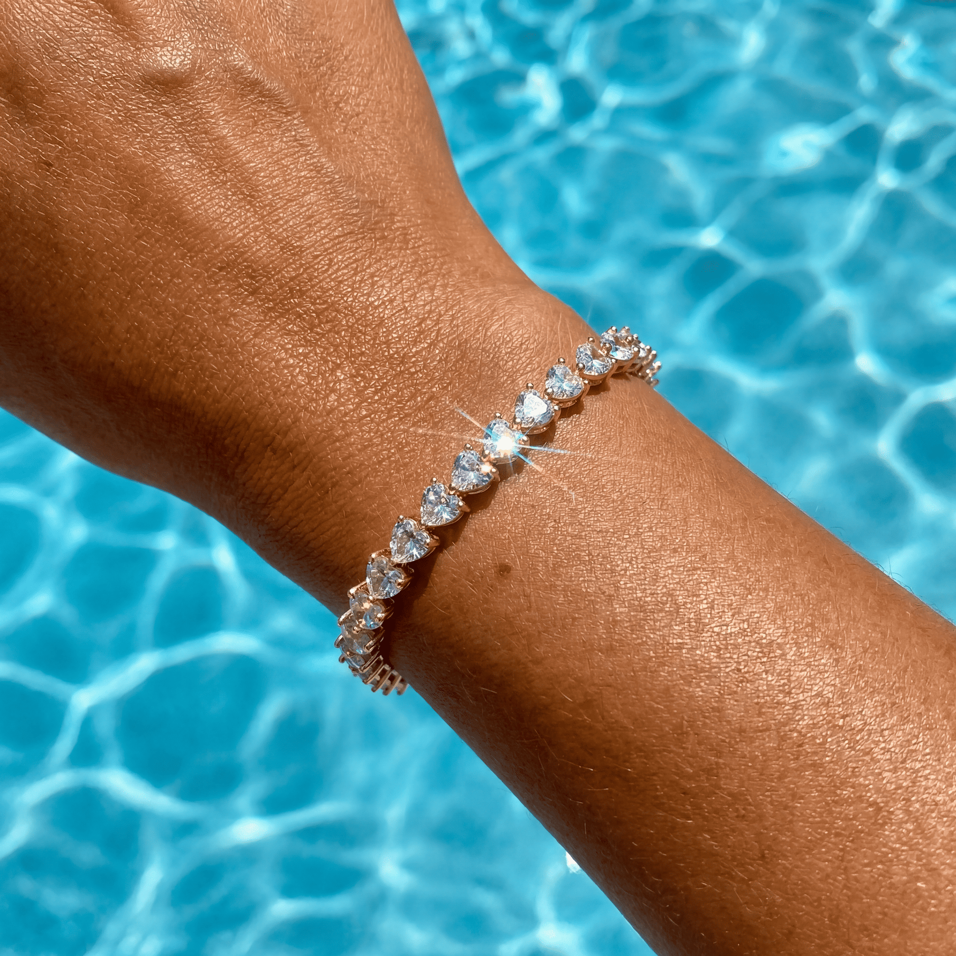 ICED OUT "HEART" ARMBAND - ICERAIN JEWELRY