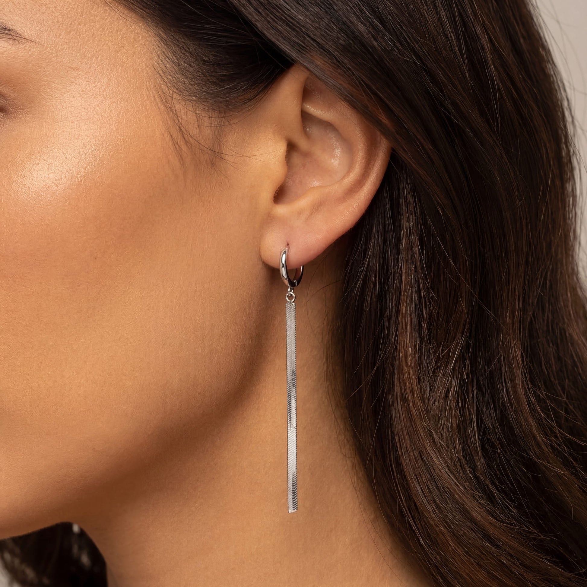 EDELSTAHL "LINE" OHRRINGE - ICERAIN JEWELRY