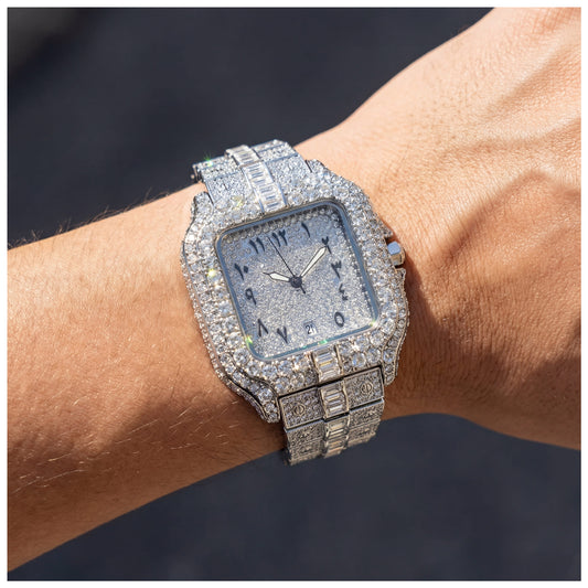 ICED OUT "ARABIC PIAZZA" UHR - ICERAIN JEWELRY