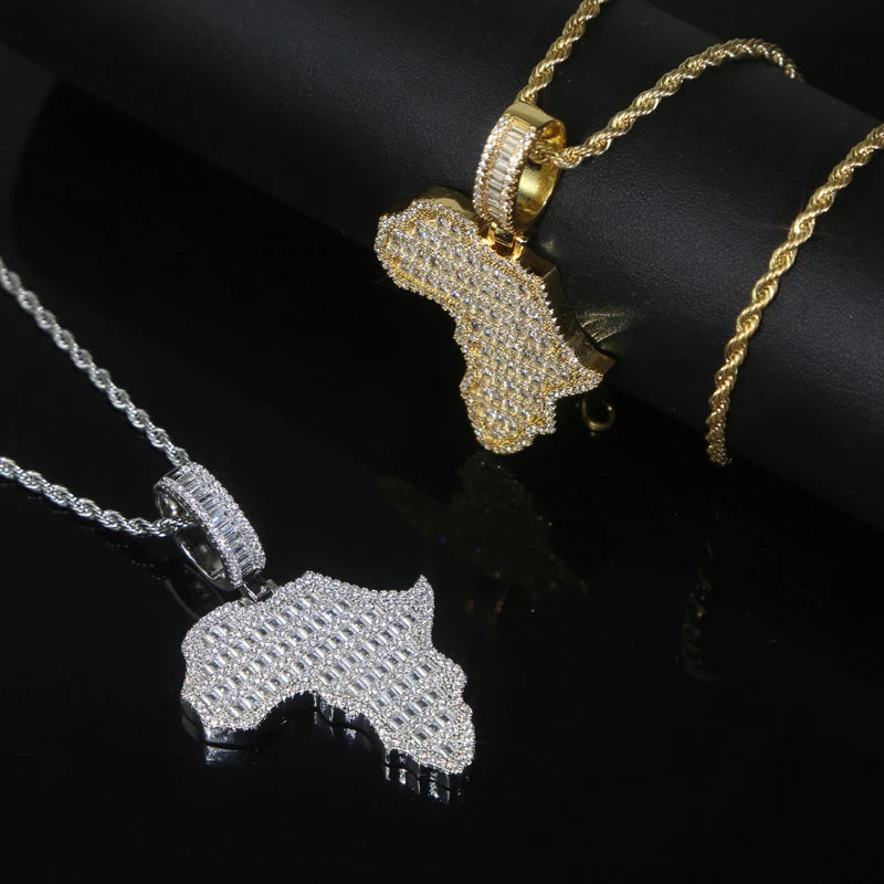 ICED OUT "AFRICA" LÄNDERKETTE - ICERAIN JEWELRY