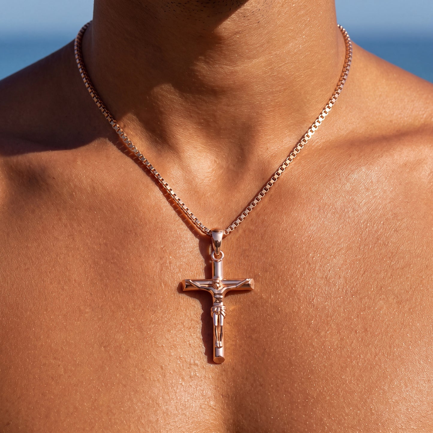 925S SILVER "JESUS" KETTE - ICERAIN JEWELRY