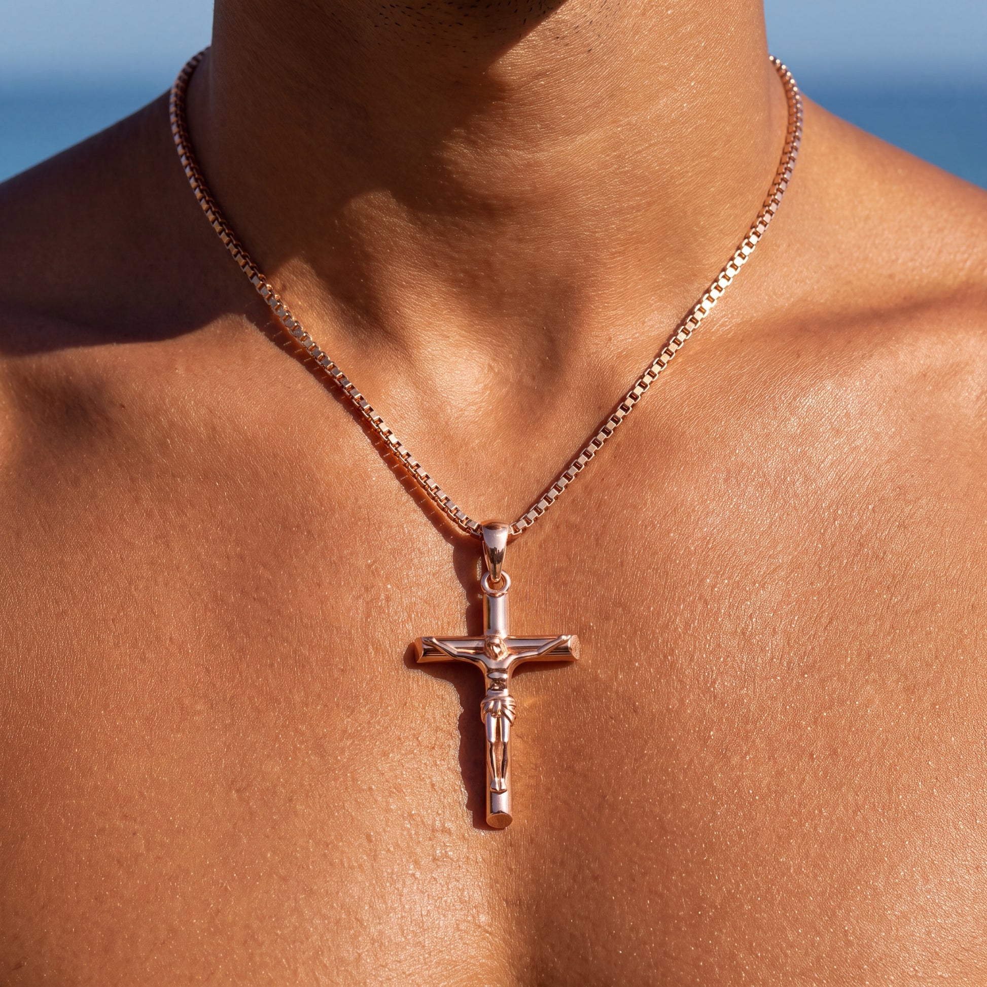 925S SILVER "JESUS" KETTE - ICERAIN JEWELRY