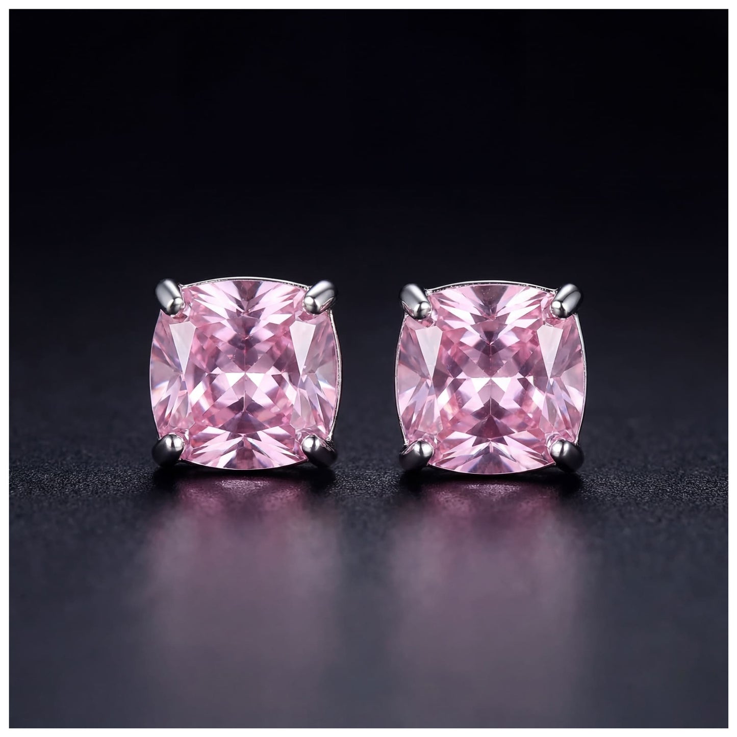 ICED OUT "PINK VERSAILLE" OHRRINGE - ICERAIN JEWELRY