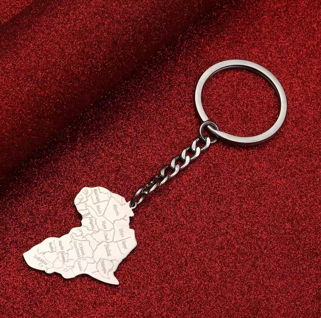 EDELSTAHL "AFRICA V2" SCHLÜSSELANHÄNGER - ICERAIN JEWELRY